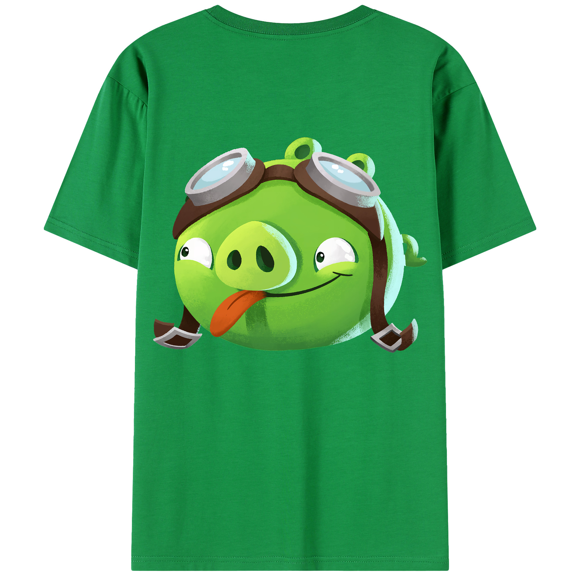 （画像用） Angry Birds アングリーバード 綿100％半袖Tシャツ（背面プリント）
