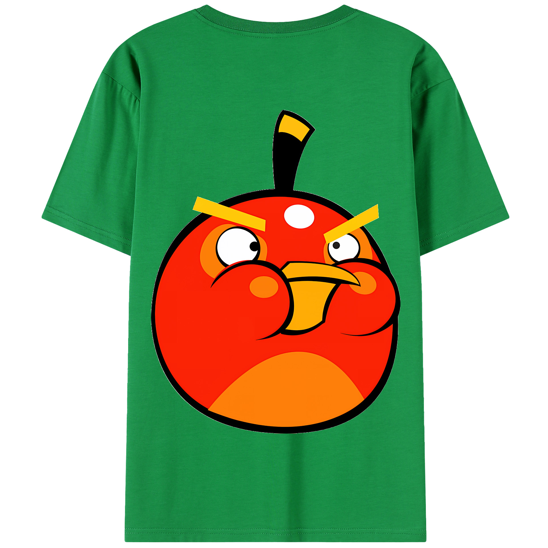 （画像用） Angry Birds アングリーバード 綿100％半袖Tシャツ（背面プリント）
