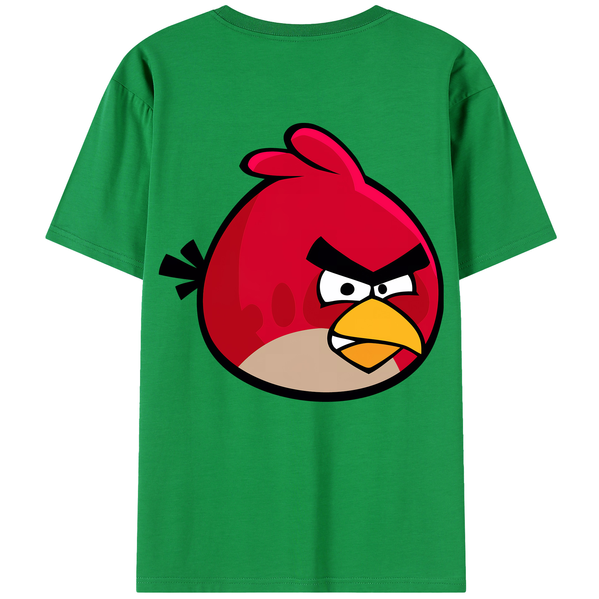 （画像用） Angry Birds アングリーバード 綿100％半袖Tシャツ（背面プリント）