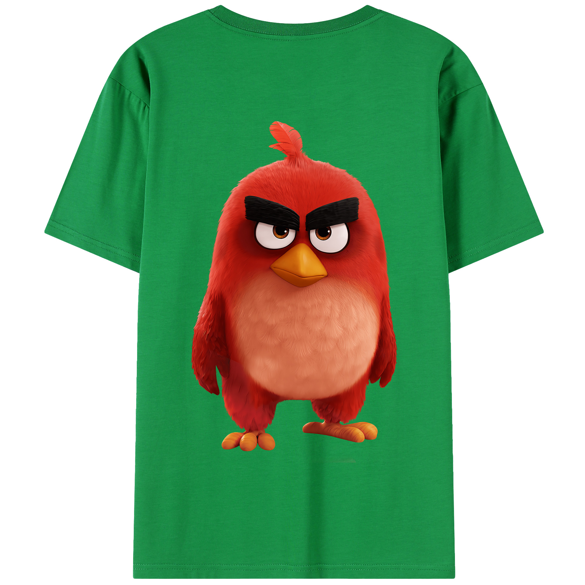（画像用） Angry Birds アングリーバード 綿100％半袖Tシャツ（背面プリント）