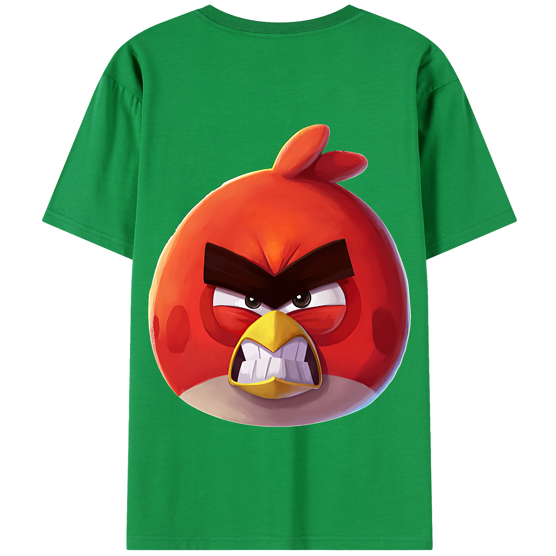 （画像用） Angry Birds アングリーバード 綿100％半袖Tシャツ（背面プリント）