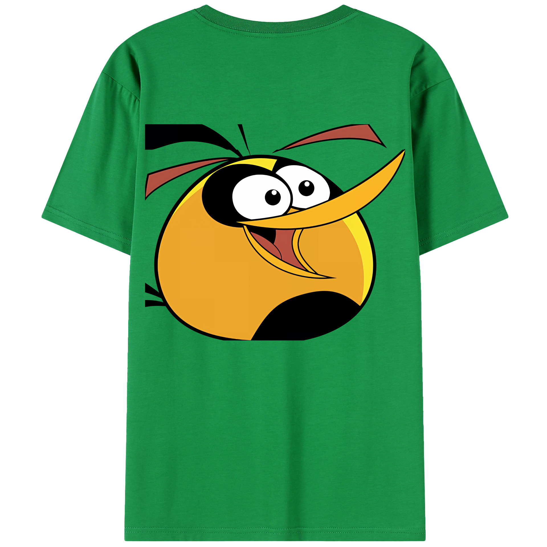 （画像用） Angry Birds アングリーバード 綿100％半袖Tシャツ（背面プリント）