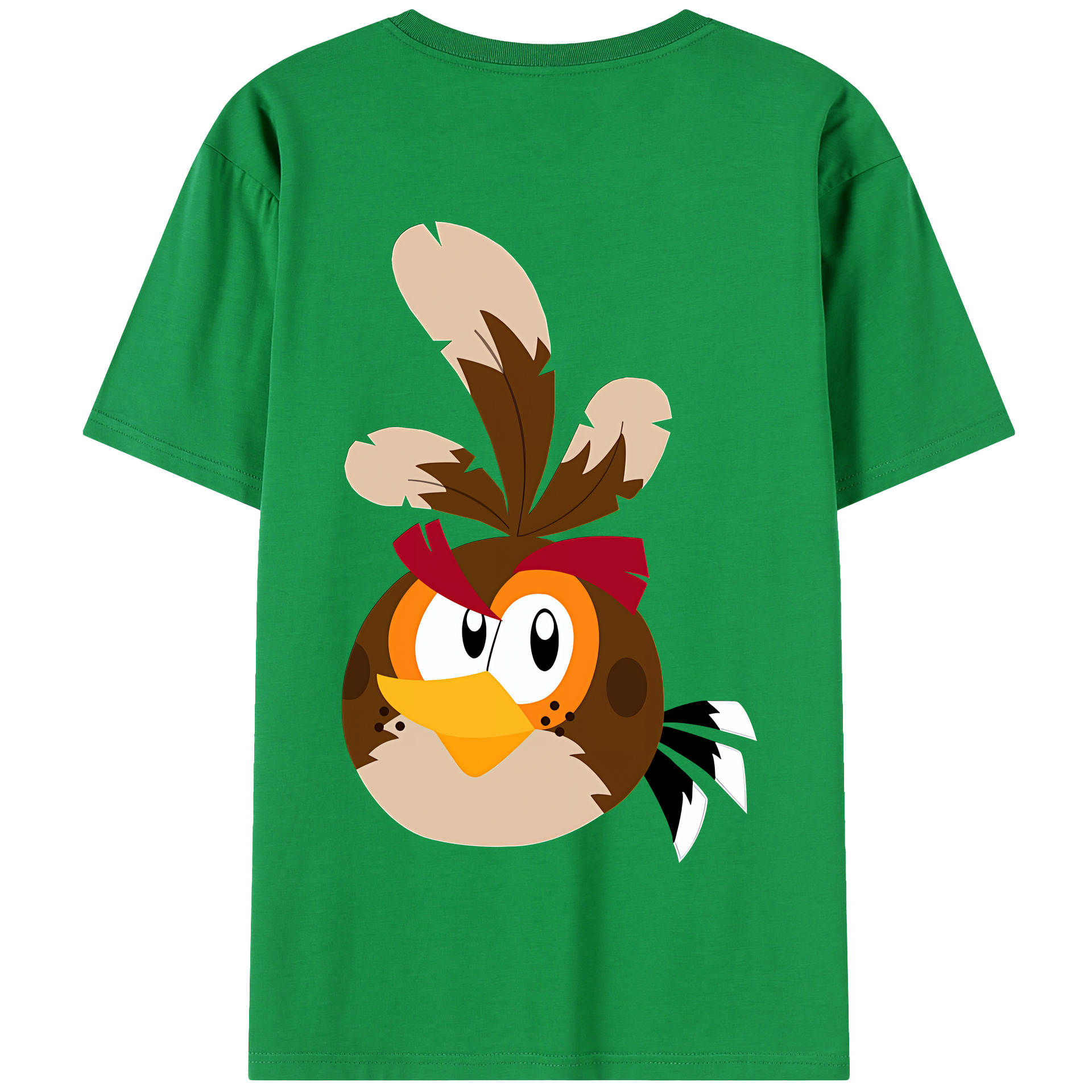 （画像用） Angry Birds アングリーバード 綿100％半袖Tシャツ（背面プリント）
