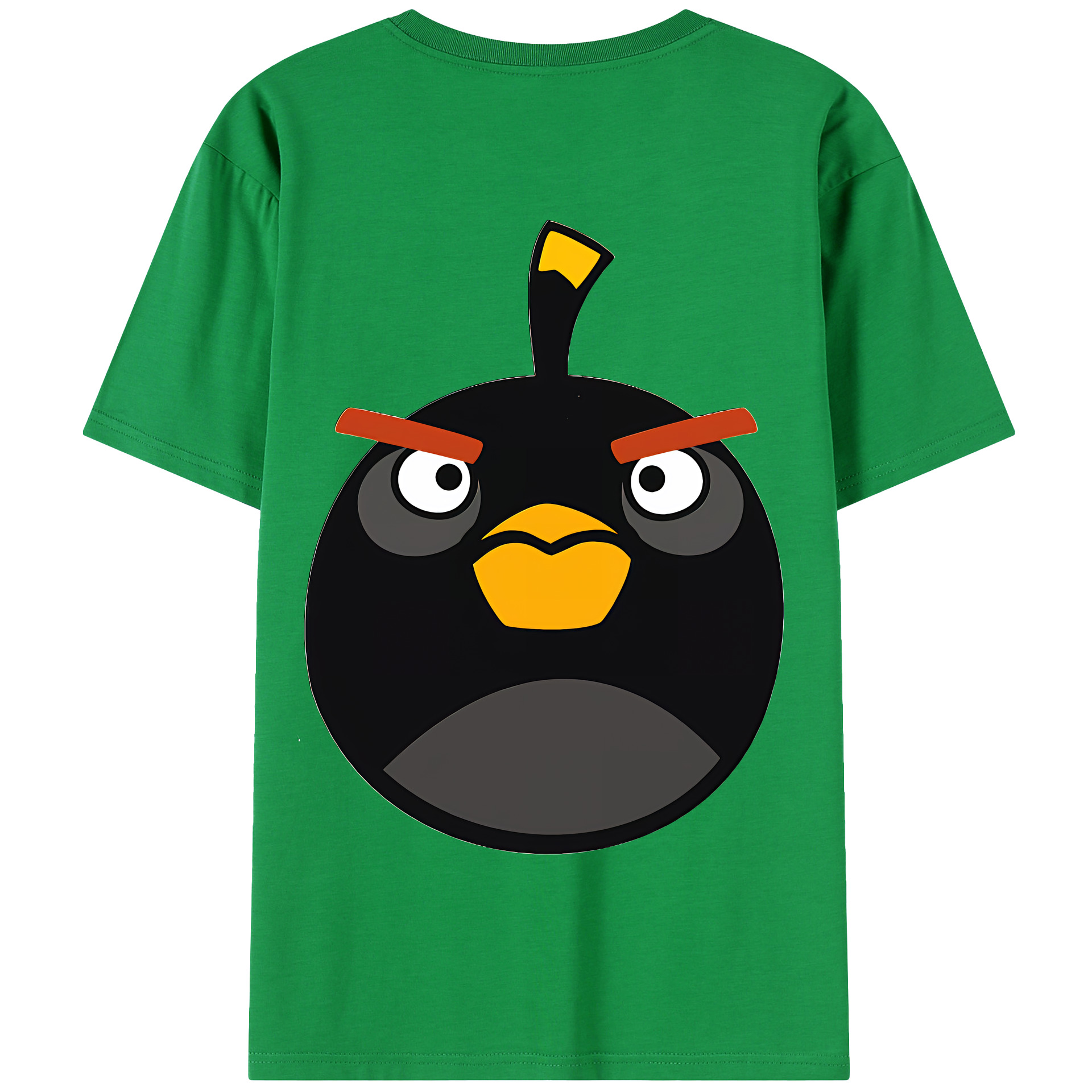 （画像用） Angry Birds アングリーバード 綿100％半袖Tシャツ（背面プリント）