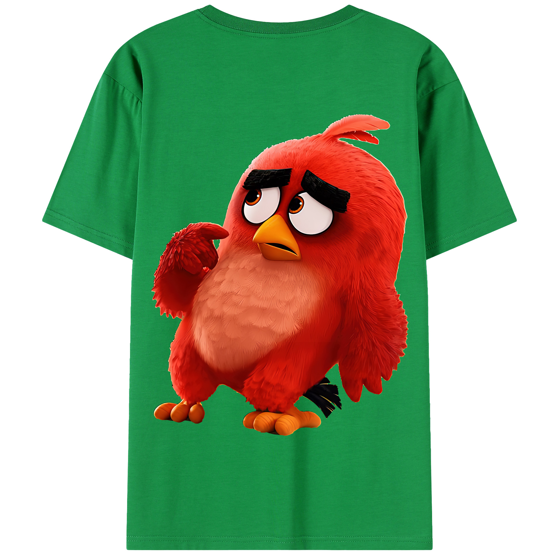 （画像用） Angry Birds アングリーバード 綿100％半袖Tシャツ（背面プリント）