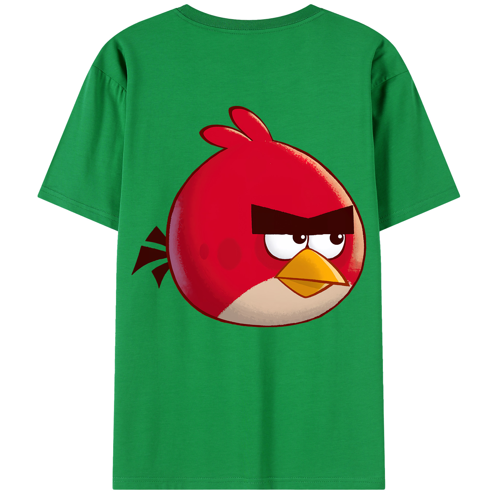 （画像用） Angry Birds アングリーバード 綿100％半袖Tシャツ（背面プリント）