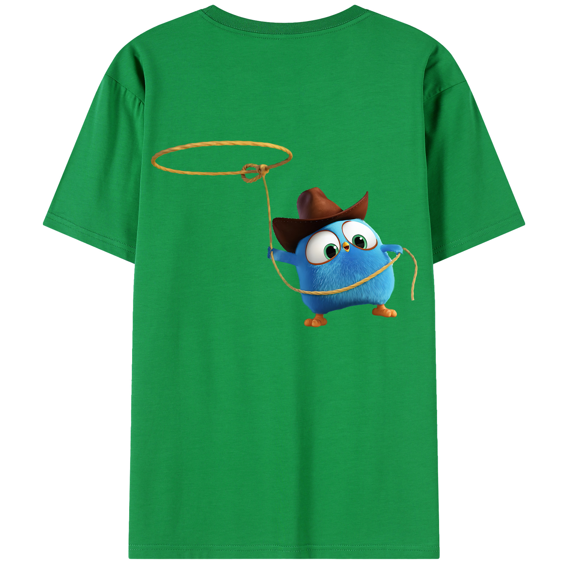 （画像用） Angry Birds アングリーバード 綿100％半袖Tシャツ（背面プリント）