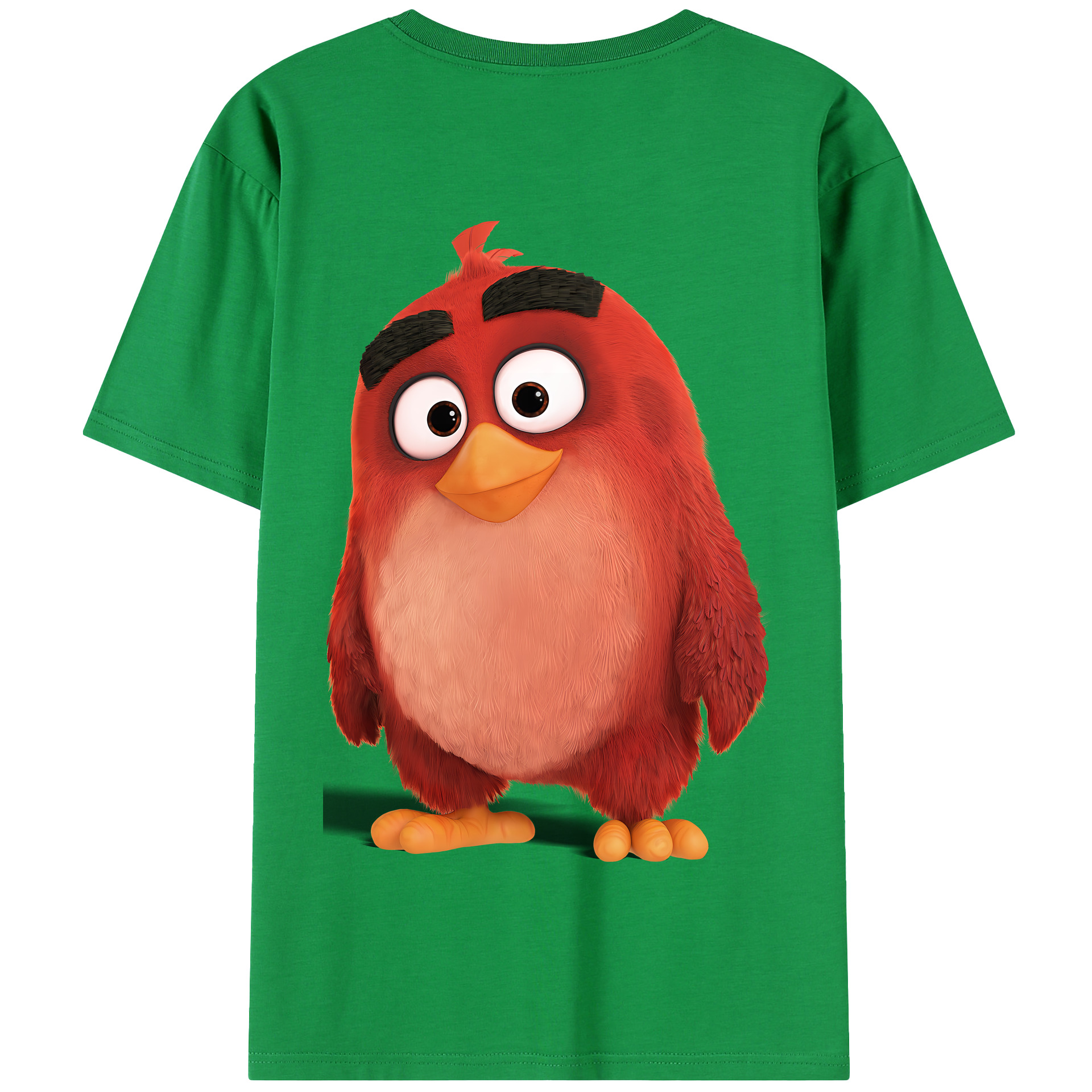（画像用） Angry Birds アングリーバード 綿100％半袖Tシャツ（背面プリント）