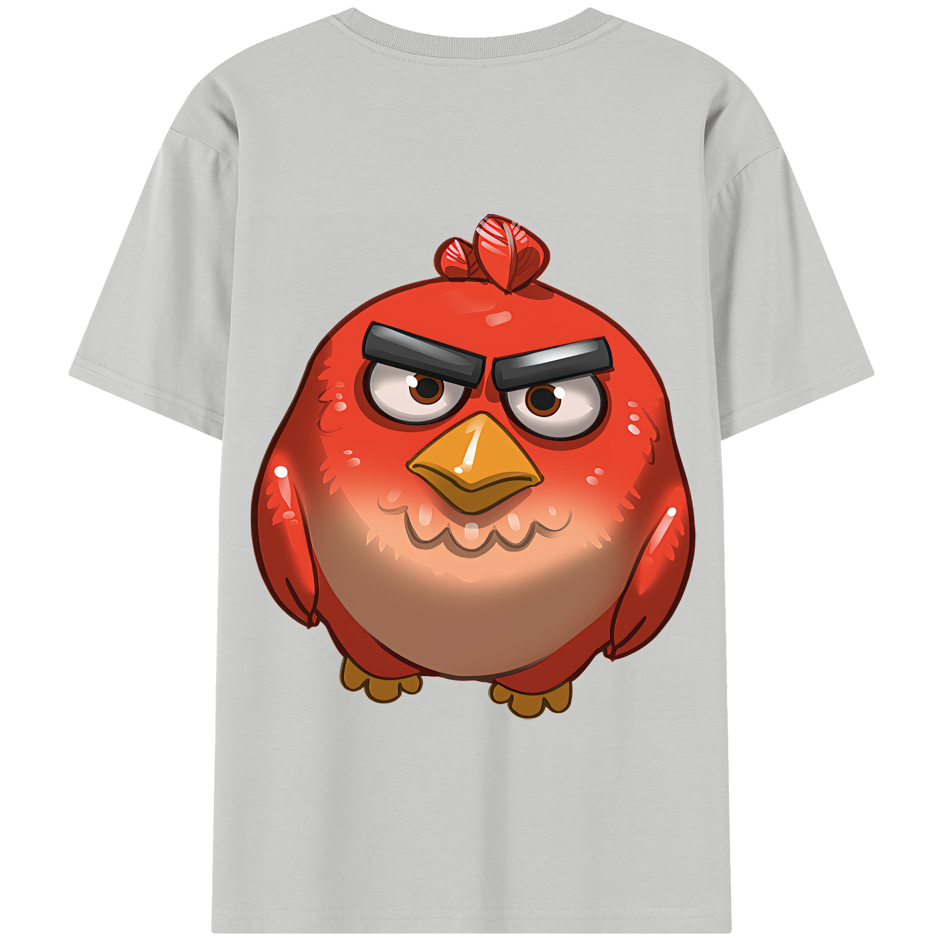 （画像用） Angry Birds アングリーバード 綿100％半袖Tシャツ（背面プリント）
