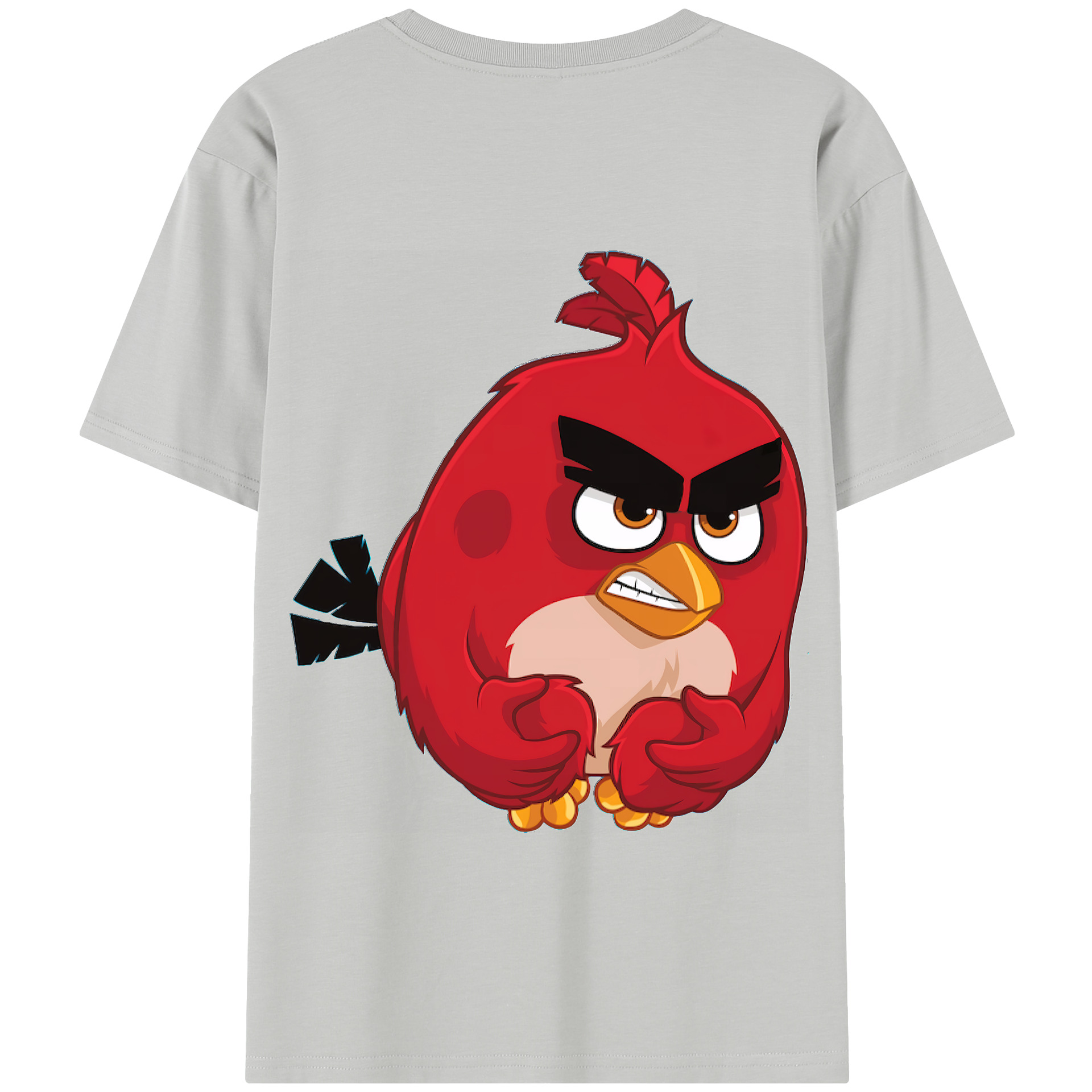 （画像用） Angry Birds アングリーバード 綿100％半袖Tシャツ（背面プリント）