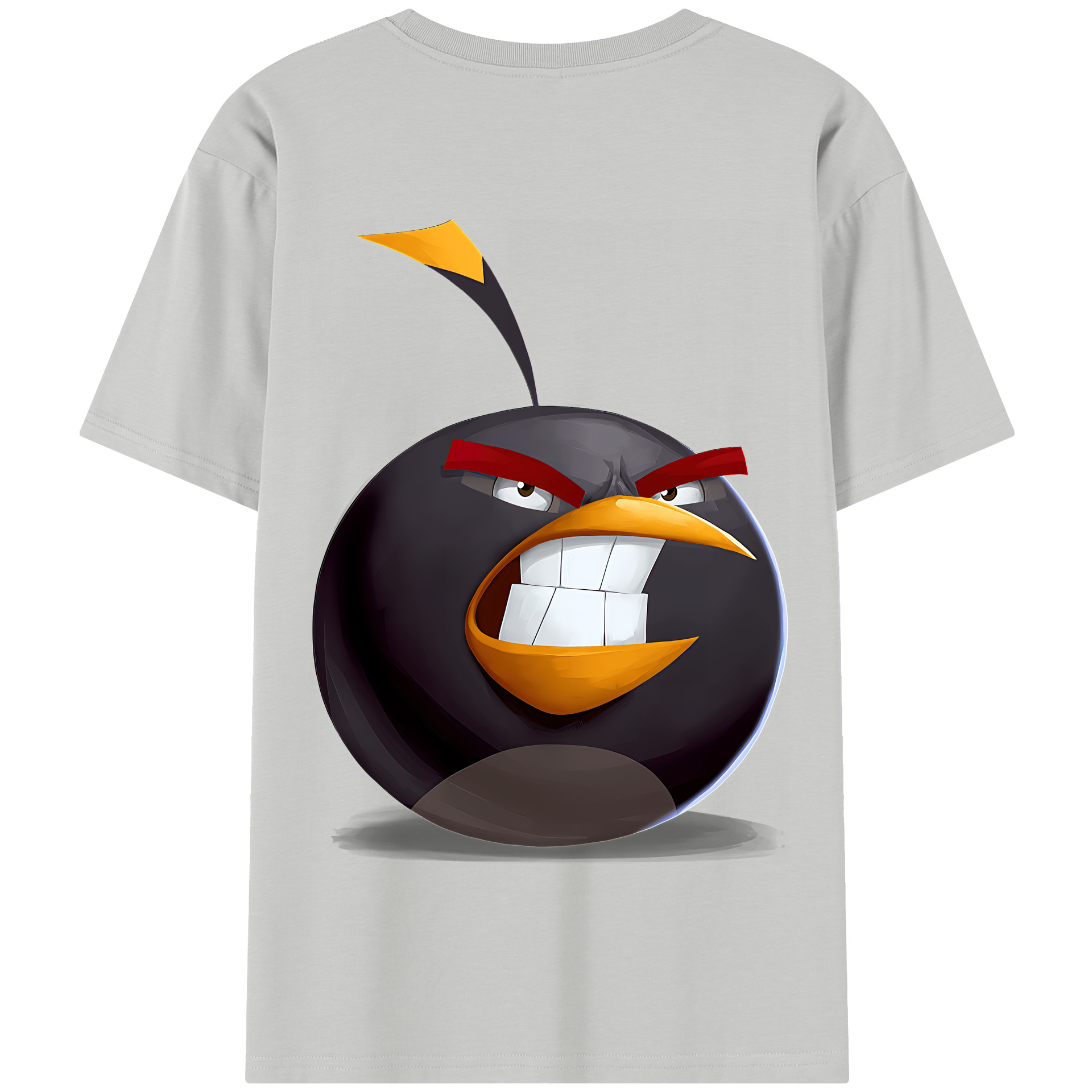（画像用） Angry Birds アングリーバード 綿100％半袖Tシャツ（背面プリント）