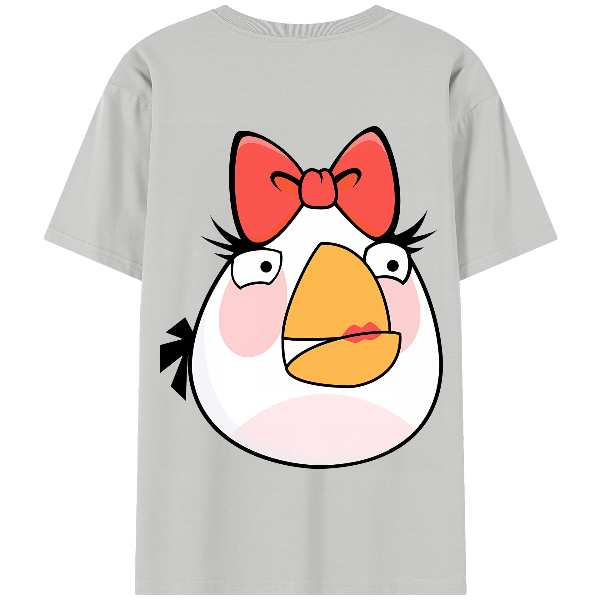 （画像用） Angry Birds アングリーバード 綿100％半袖Tシャツ（背面プリント）