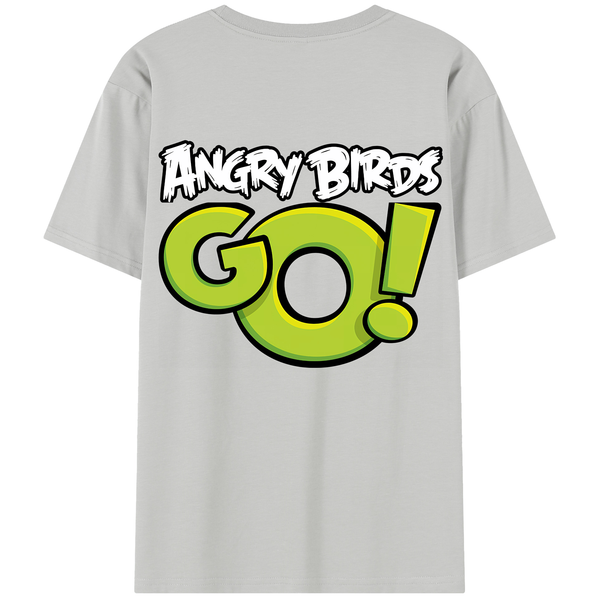 （画像用） Angry Birds アングリーバード 綿100％半袖Tシャツ（背面プリント）