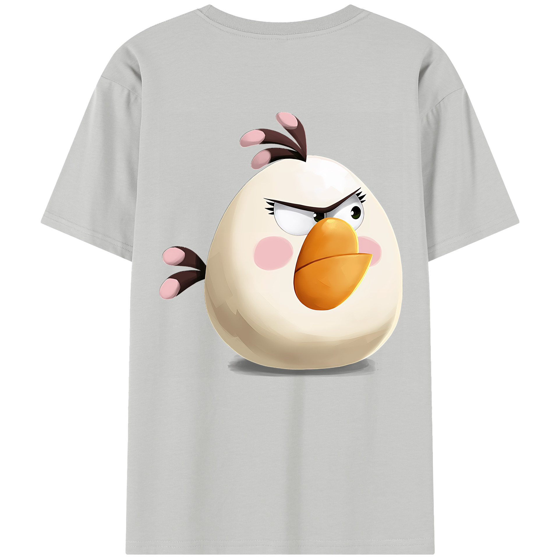 （画像用） Angry Birds アングリーバード 綿100％半袖Tシャツ（背面プリント）