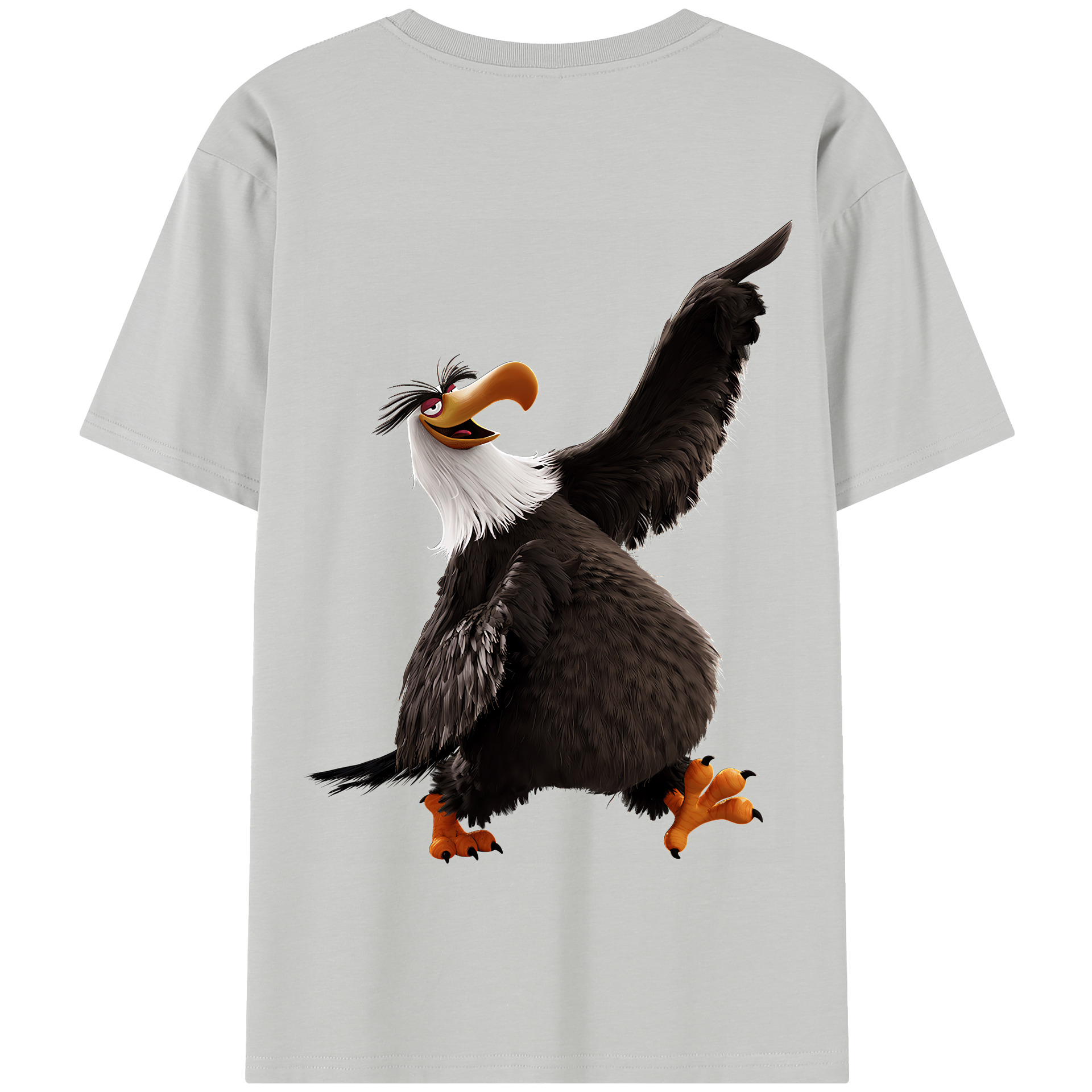 （画像用） Angry Birds アングリーバード 綿100％半袖Tシャツ（背面プリント）