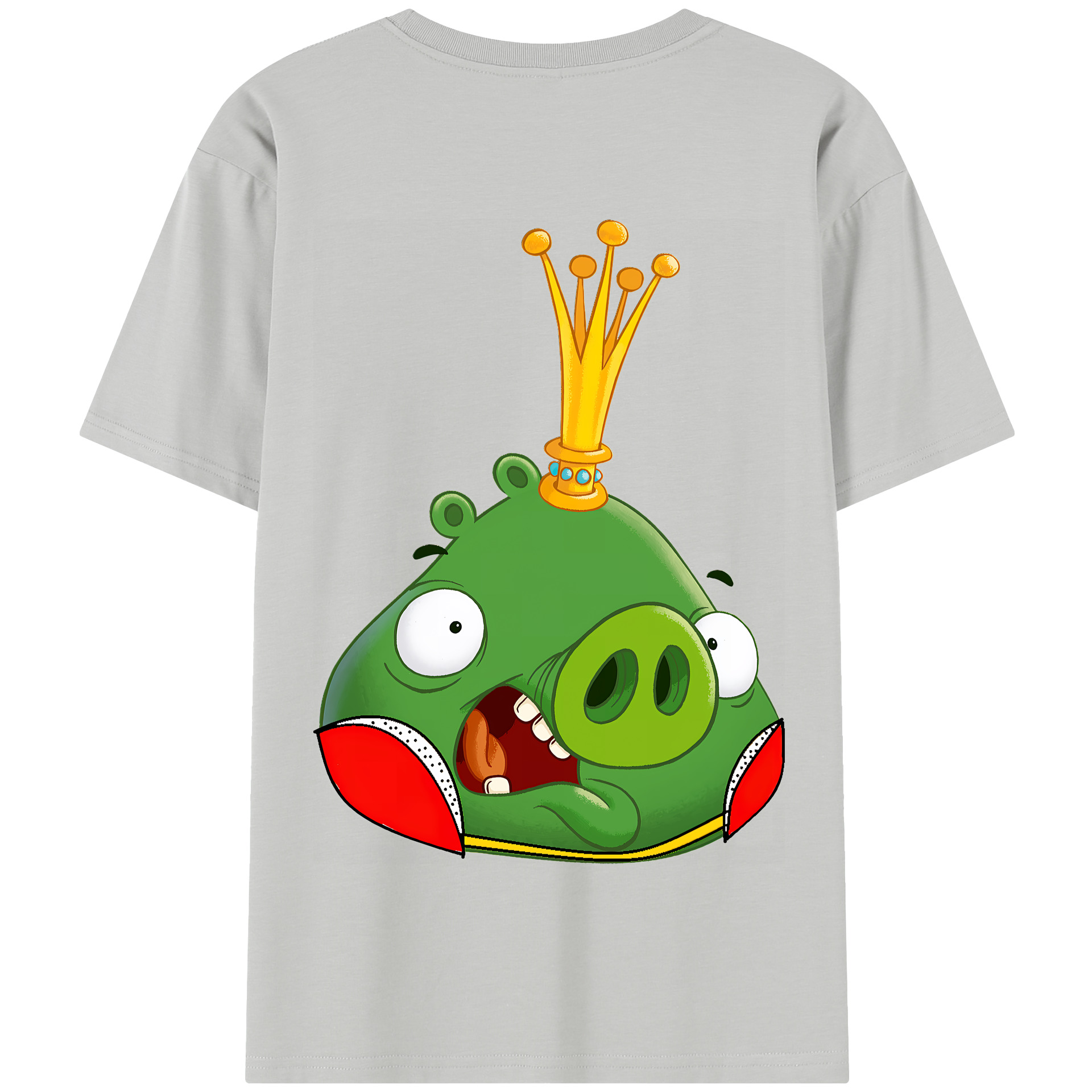 （画像用） Angry Birds アングリーバード 綿100％半袖Tシャツ（背面プリント）