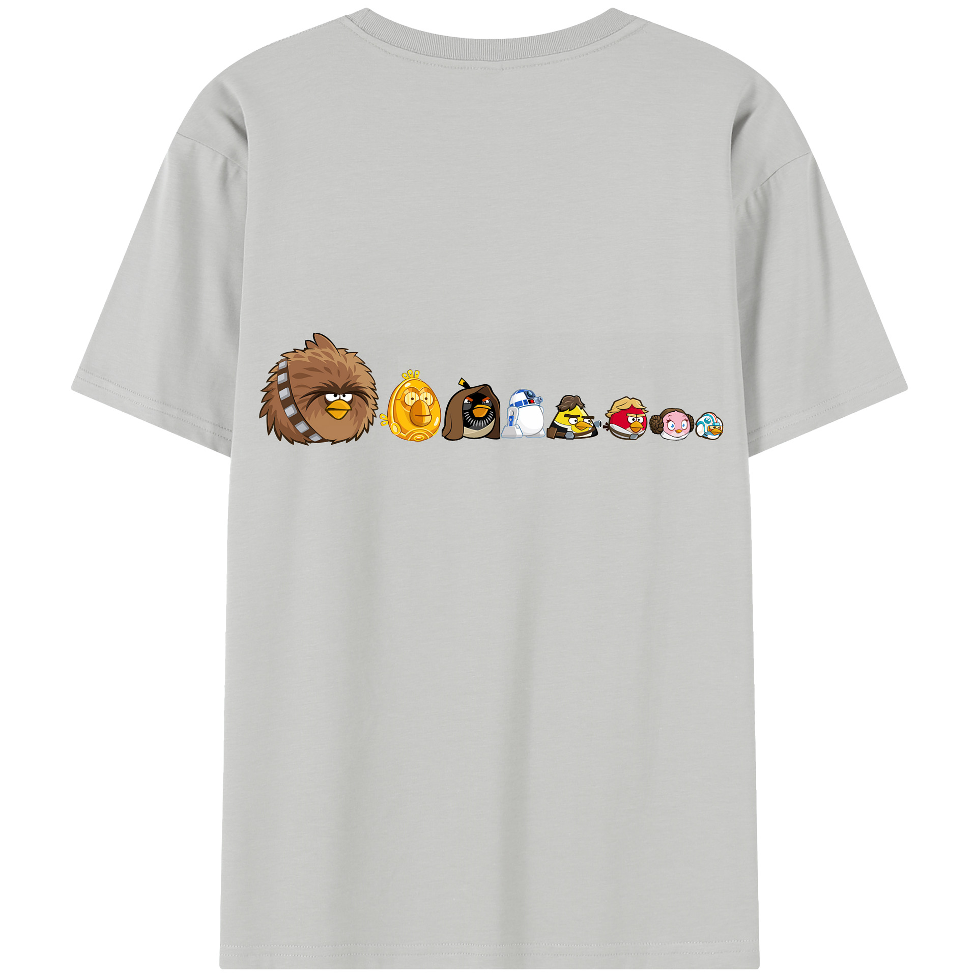 （画像用） Angry Birds アングリーバード 綿100％半袖Tシャツ（背面プリント）