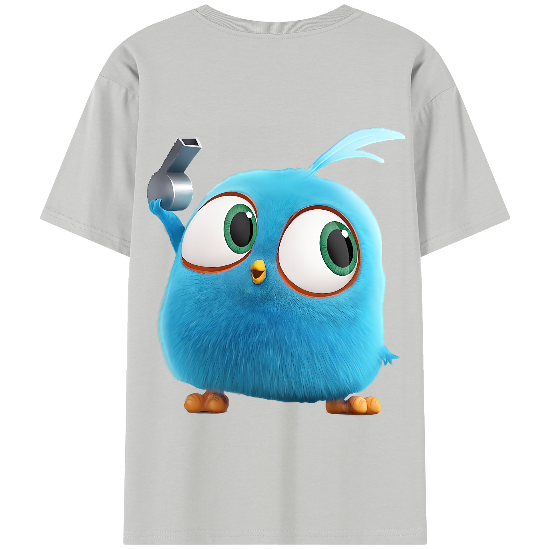 （画像用） Angry Birds アングリーバード 綿100％半袖Tシャツ（背面プリント）