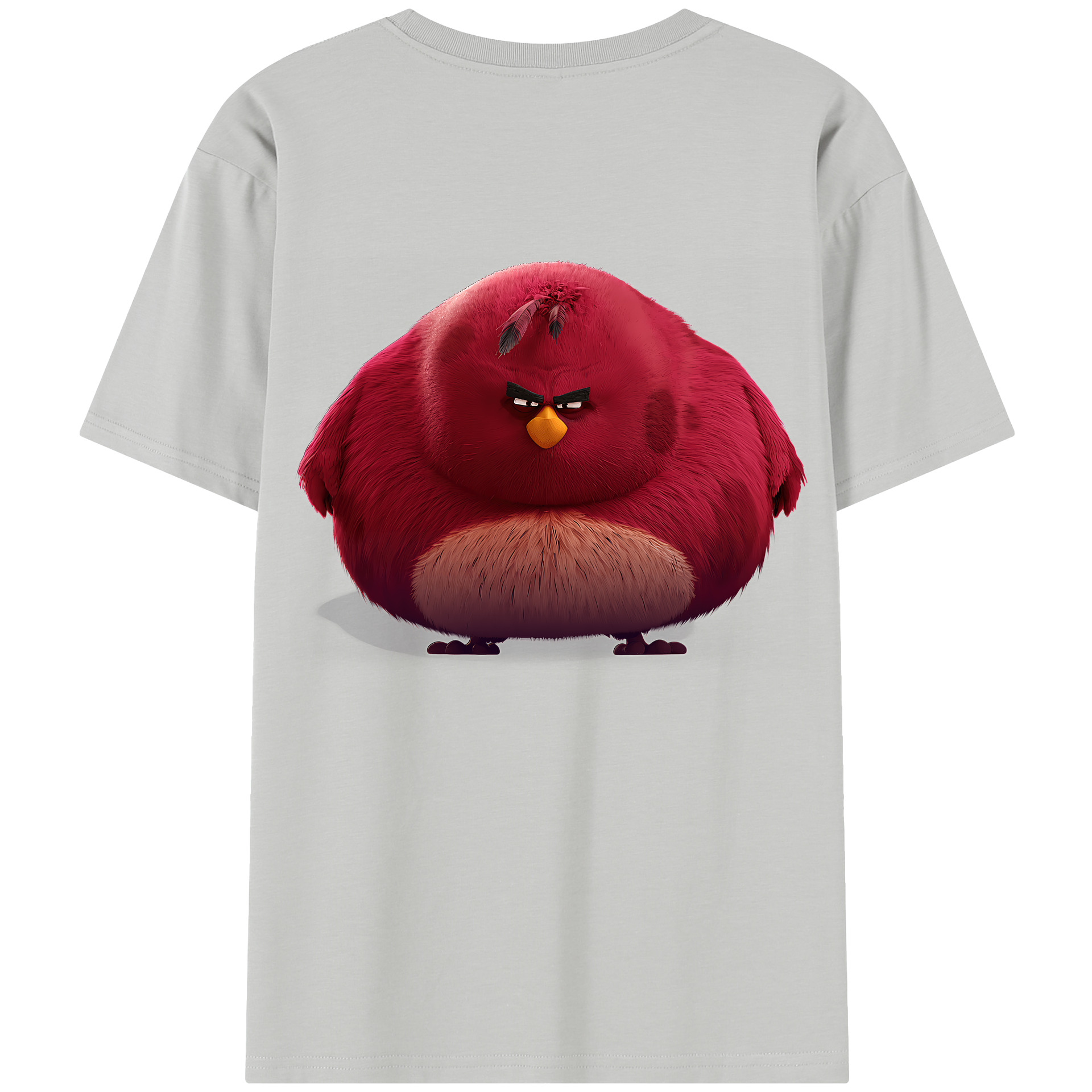 （画像用） Angry Birds アングリーバード 綿100％半袖Tシャツ（背面プリント）