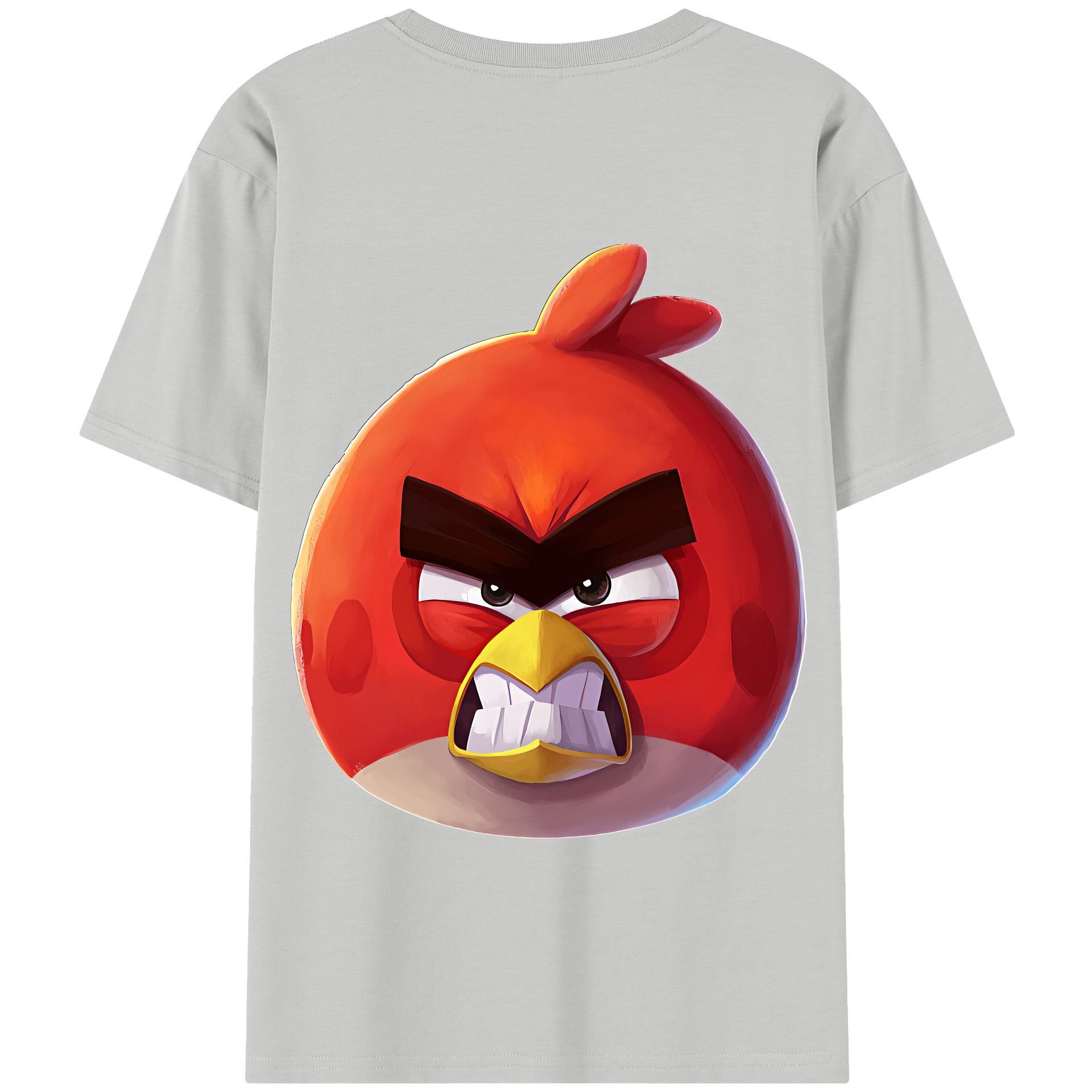 （画像用） Angry Birds アングリーバード 綿100％半袖Tシャツ（背面プリント）