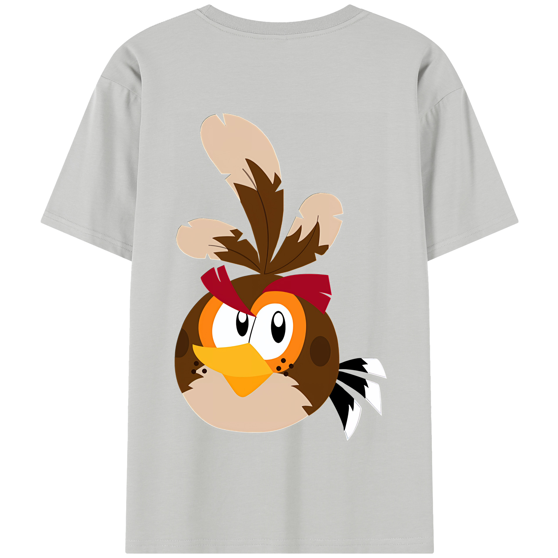 （画像用） Angry Birds アングリーバード 綿100％半袖Tシャツ（背面プリント）