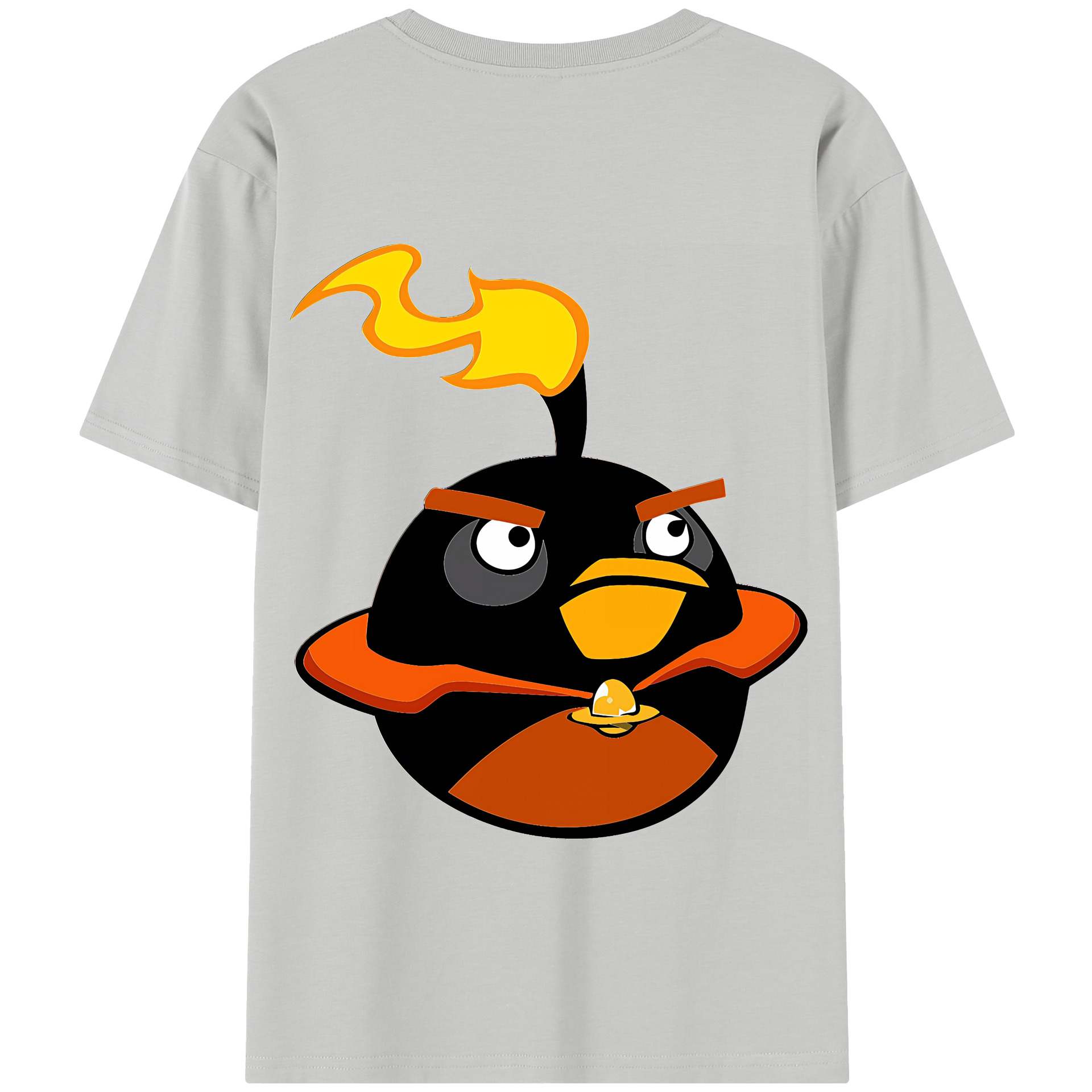 （画像用） Angry Birds アングリーバード 綿100％半袖Tシャツ（背面プリント）