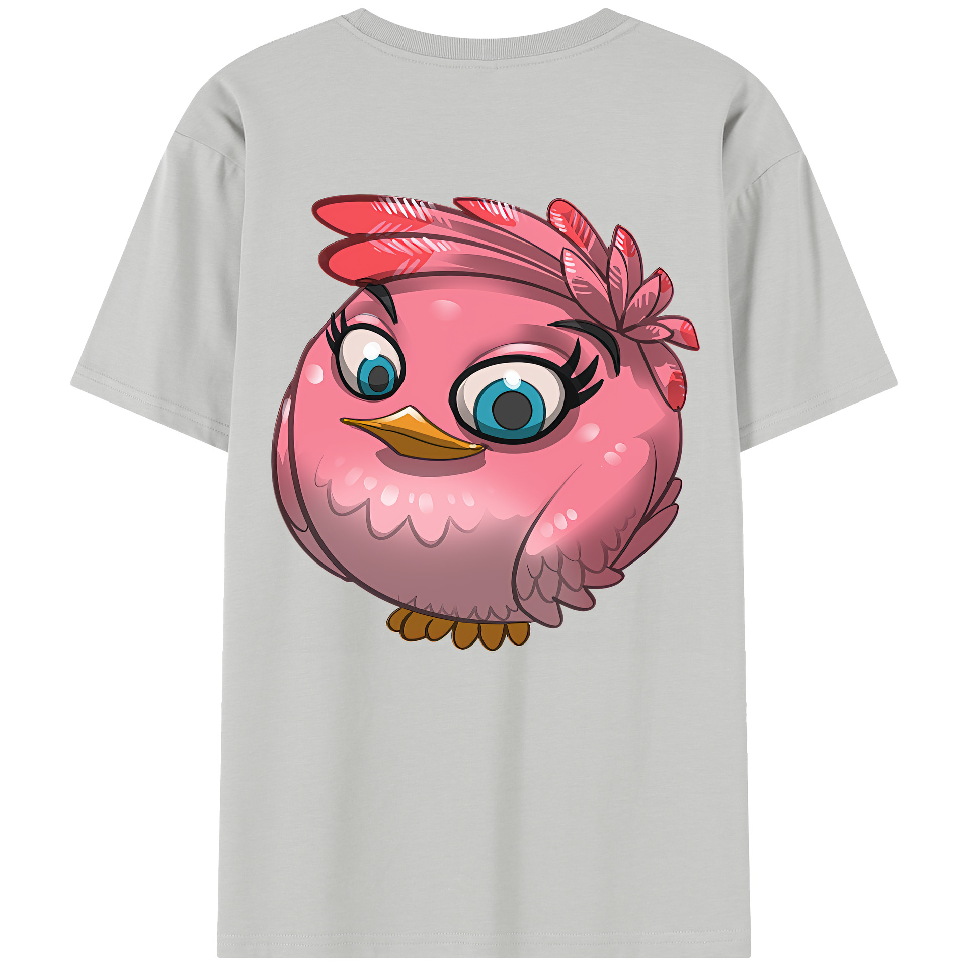 （画像用） Angry Birds アングリーバード 綿100％半袖Tシャツ（背面プリント）