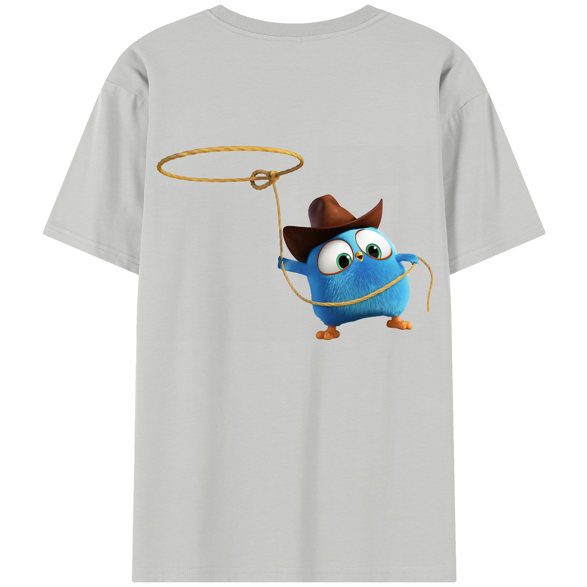 （画像用） Angry Birds アングリーバード 綿100％半袖Tシャツ（背面プリント）