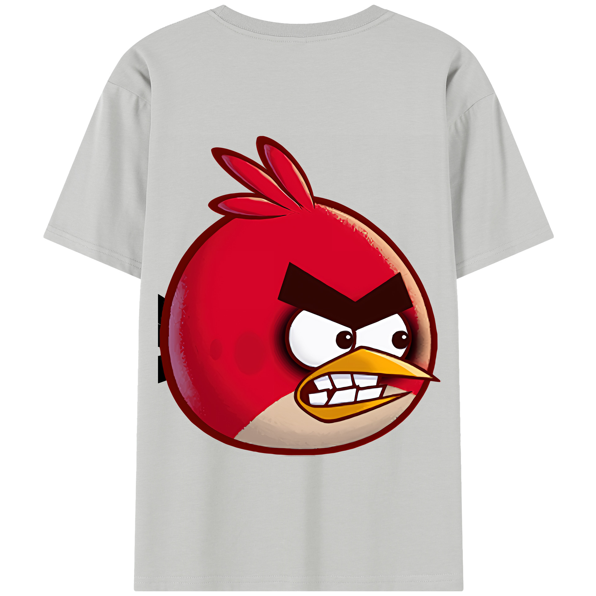 （画像用） Angry Birds アングリーバード 綿100％半袖Tシャツ（背面プリント）