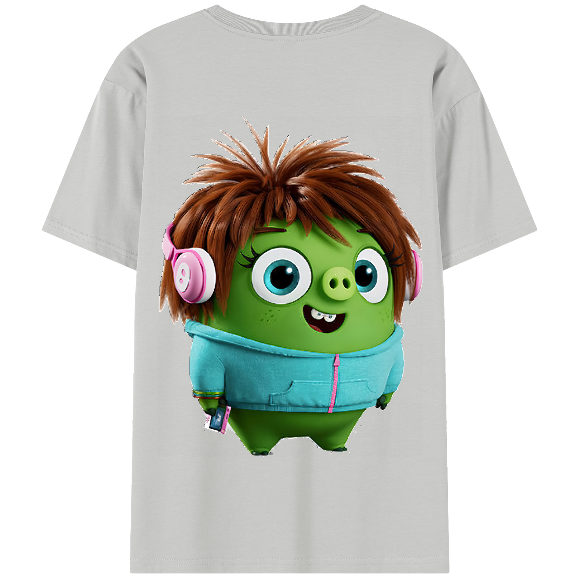 （画像用） Angry Birds アングリーバード 綿100％半袖Tシャツ（背面プリント）