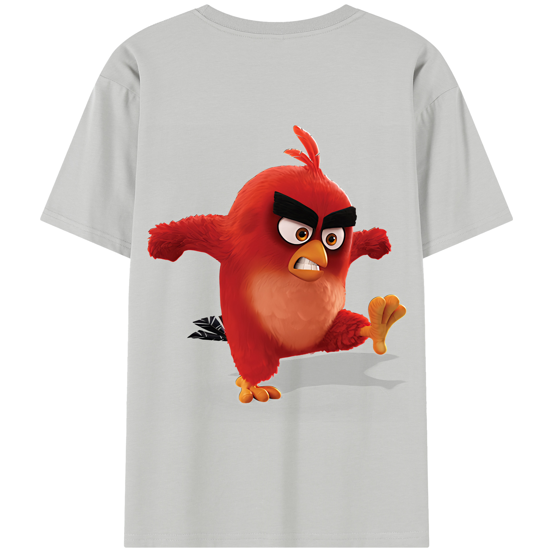 （画像用） Angry Birds アングリーバード 綿100％半袖Tシャツ（背面プリント）