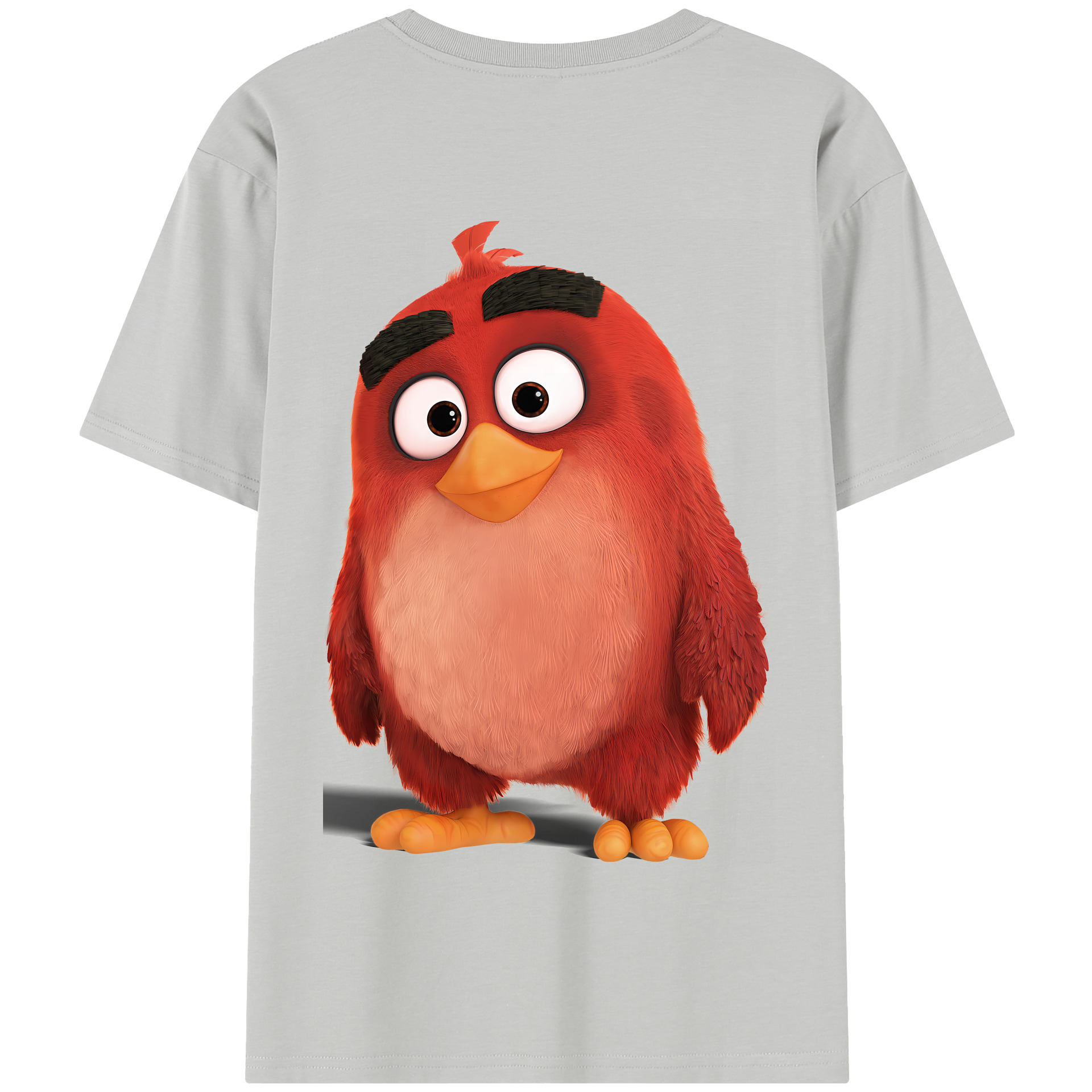 （画像用） Angry Birds アングリーバード 綿100％半袖Tシャツ（背面プリント）