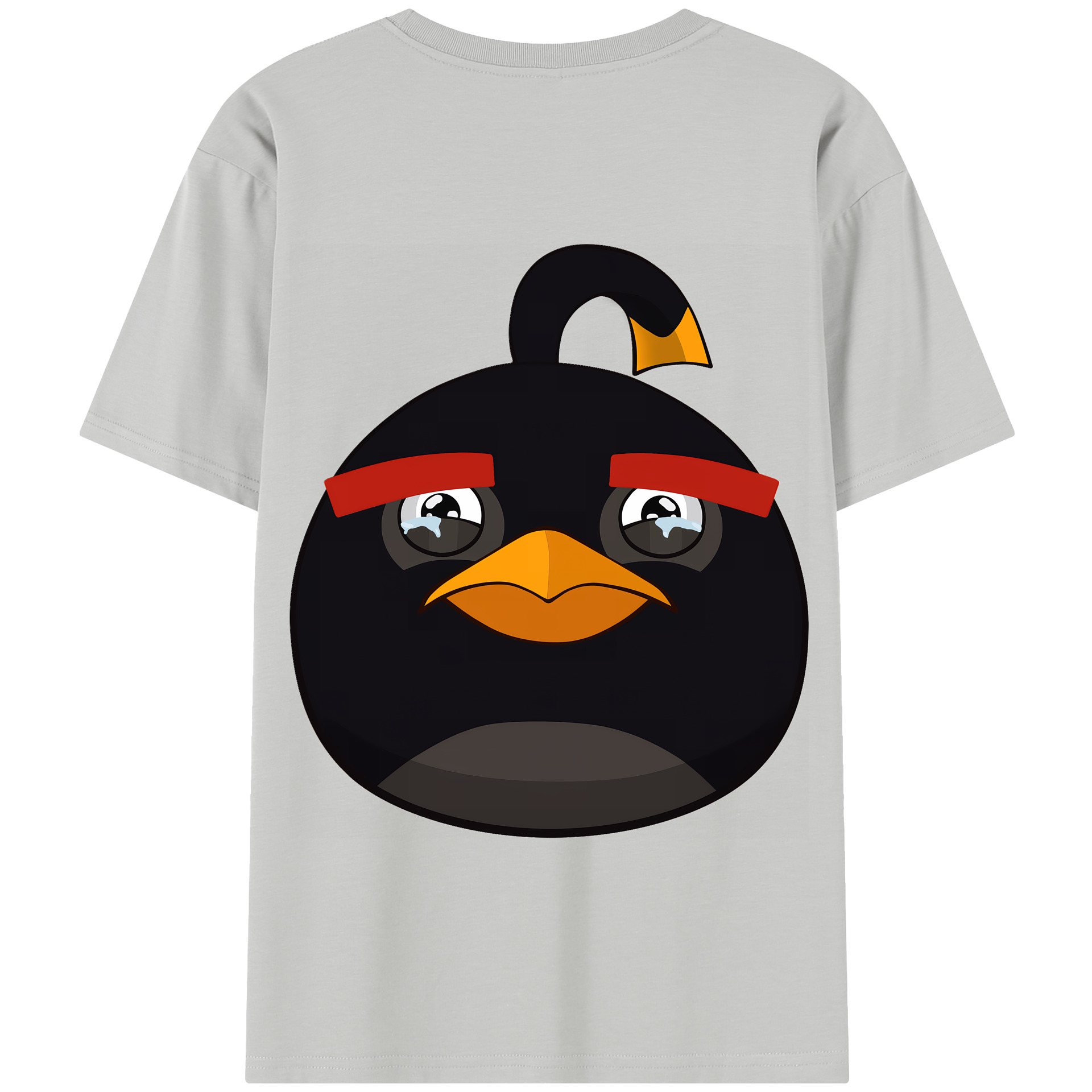 （画像用） Angry Birds アングリーバード 綿100％半袖Tシャツ（背面プリント）
