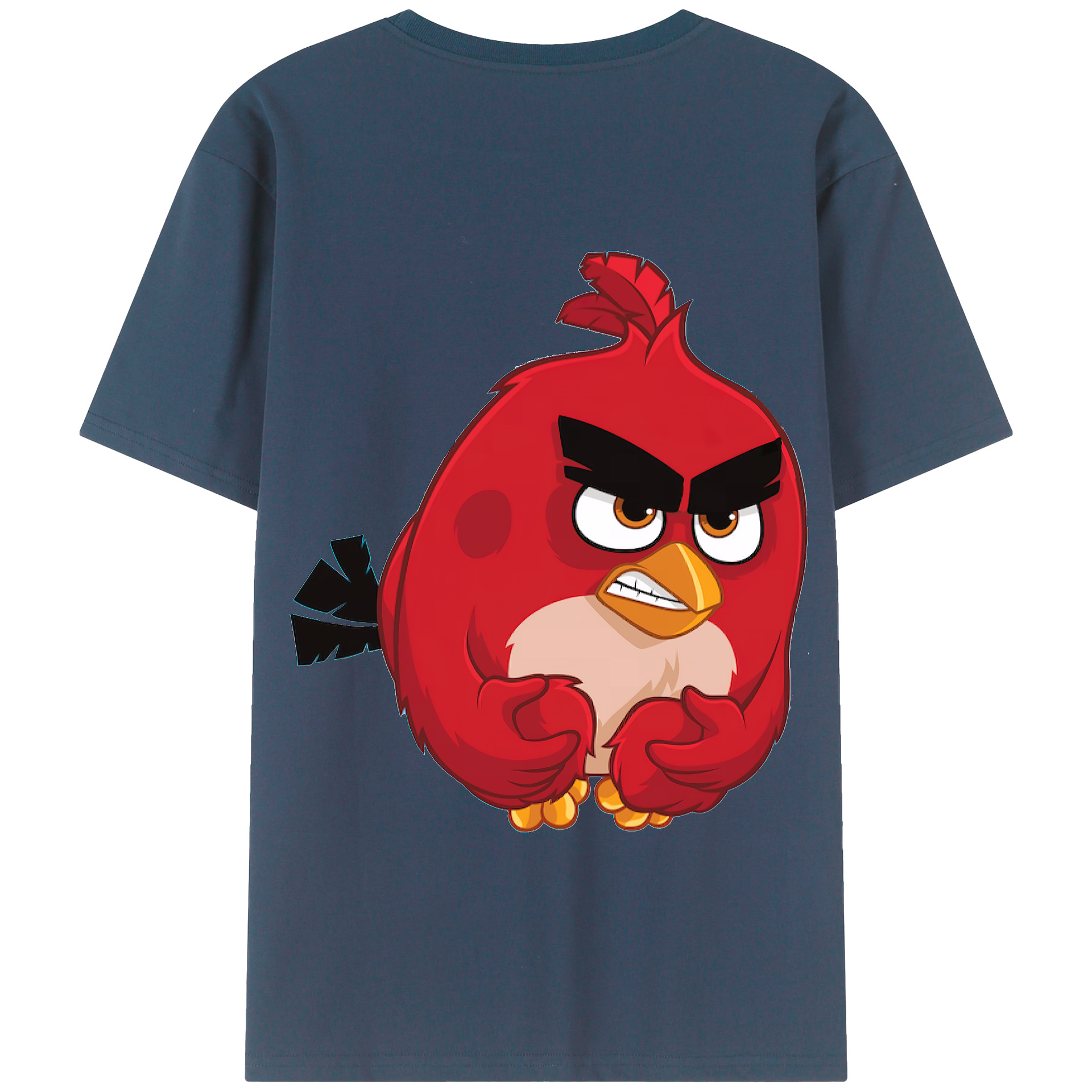 （画像用） Angry Birds アングリーバード 綿100％半袖Tシャツ（背面プリント）