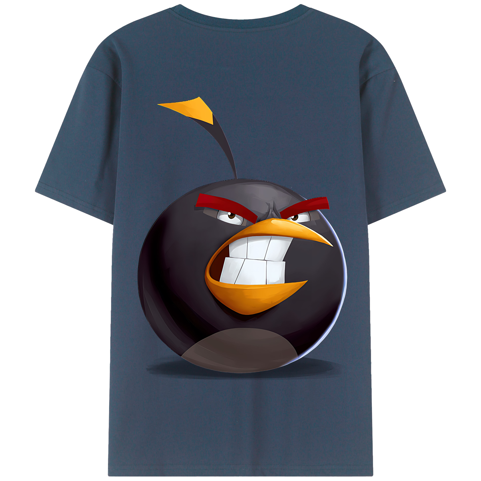 （画像用） Angry Birds アングリーバード 綿100％半袖Tシャツ（背面プリント）