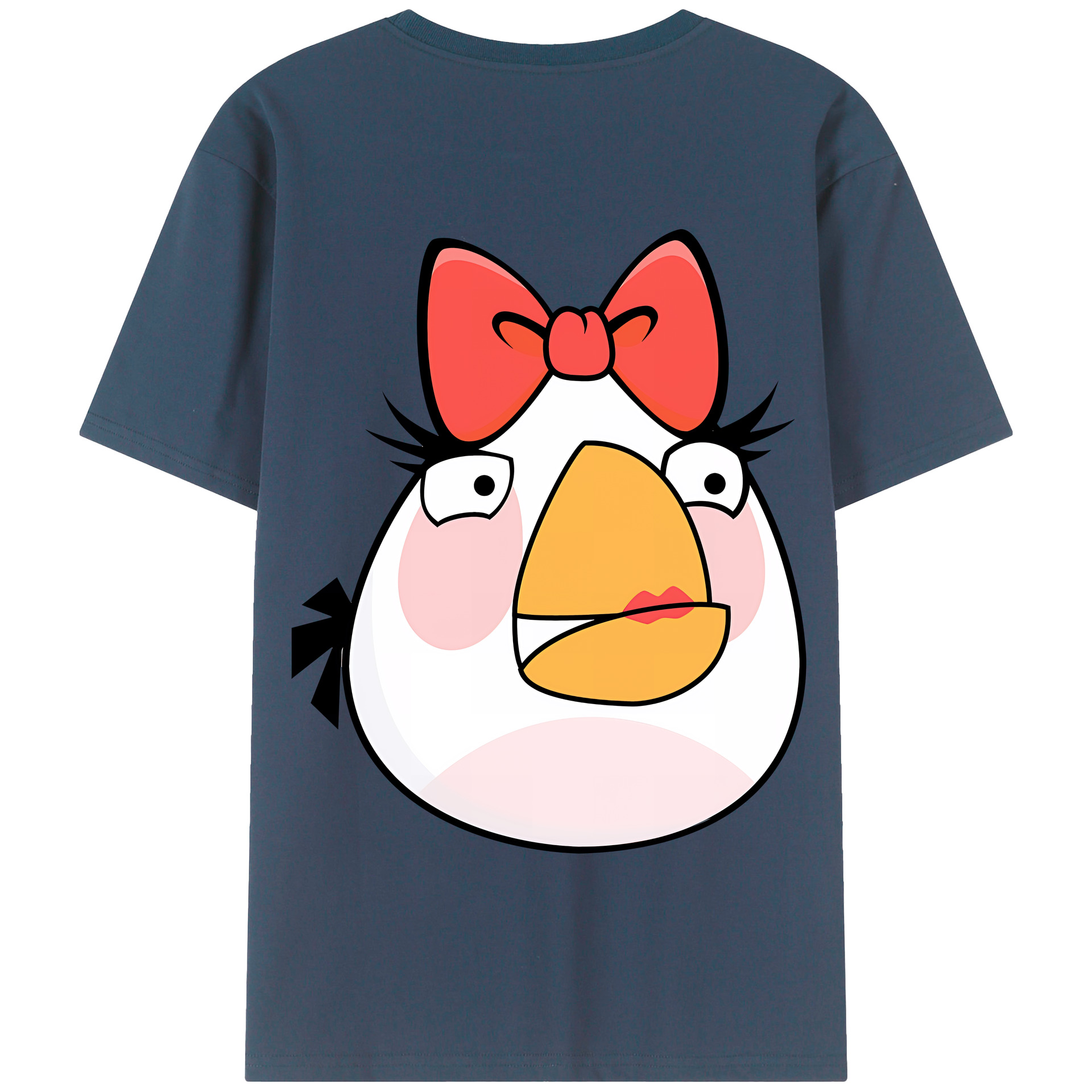 （画像用） Angry Birds アングリーバード 綿100％半袖Tシャツ（背面プリント）
