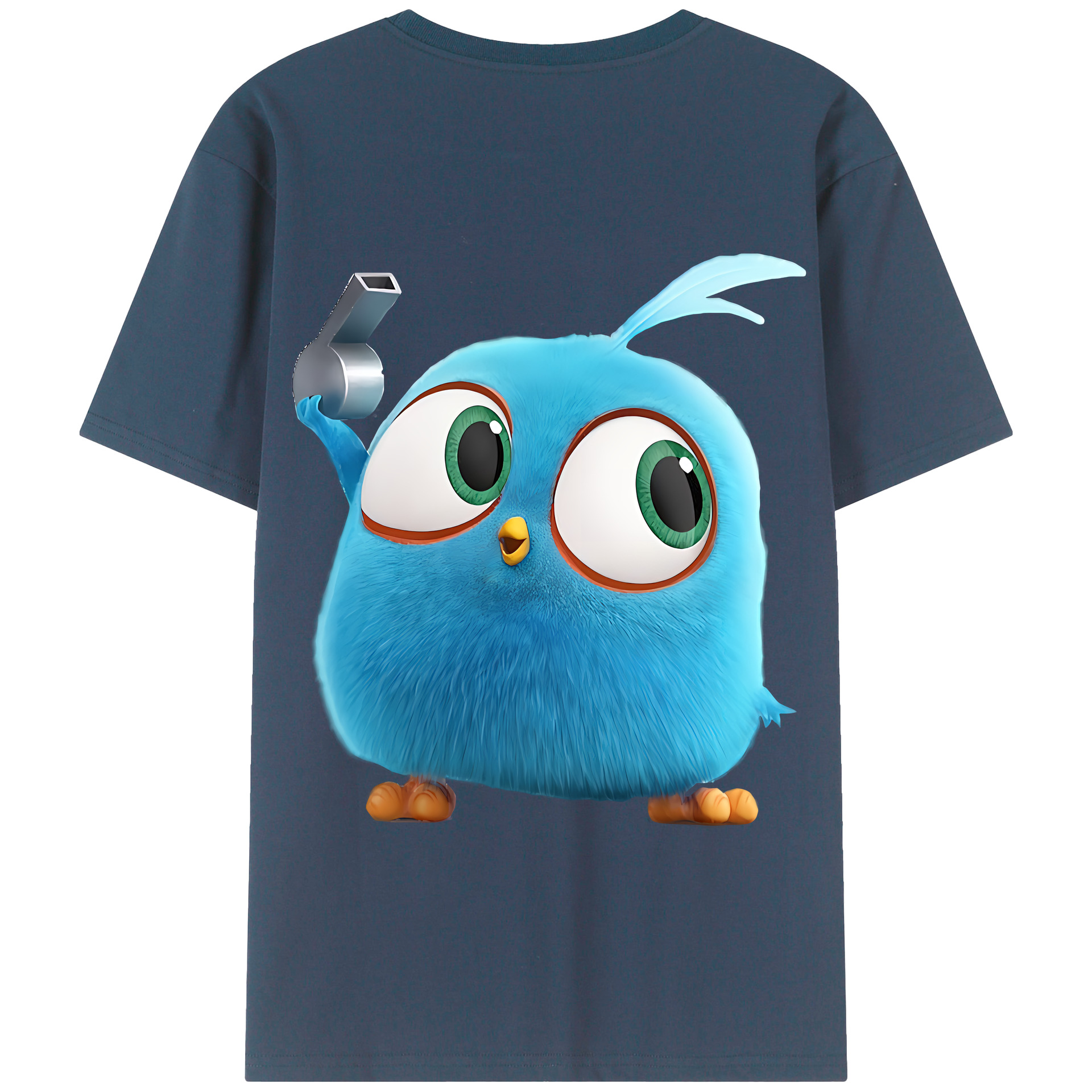 （画像用） Angry Birds アングリーバード 綿100％半袖Tシャツ（背面プリント）