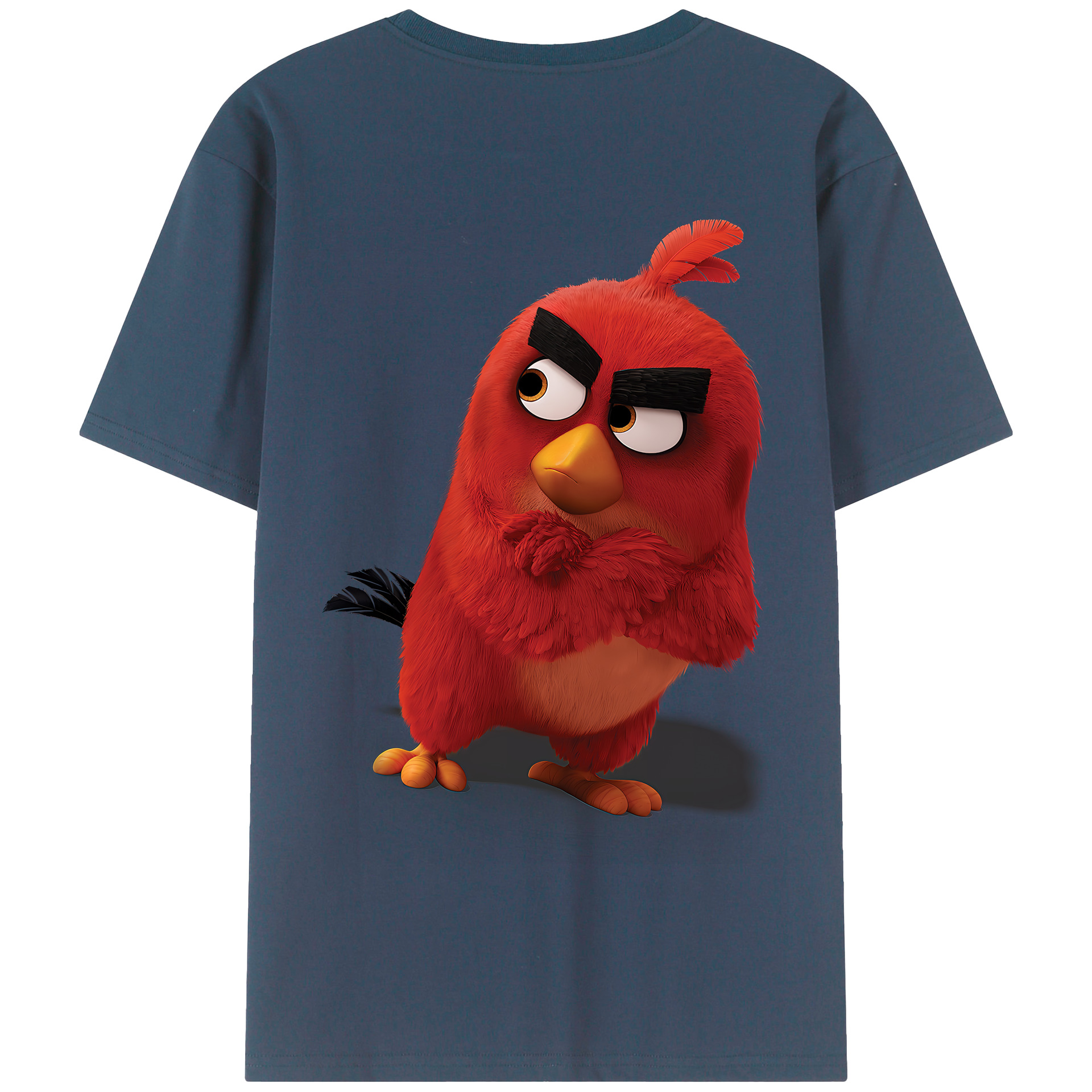 （画像用） Angry Birds アングリーバード 綿100％半袖Tシャツ（背面プリント）
