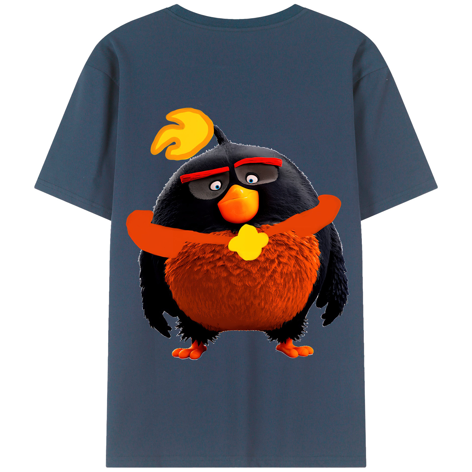 （画像用） Angry Birds アングリーバード 綿100％半袖Tシャツ（背面プリント）