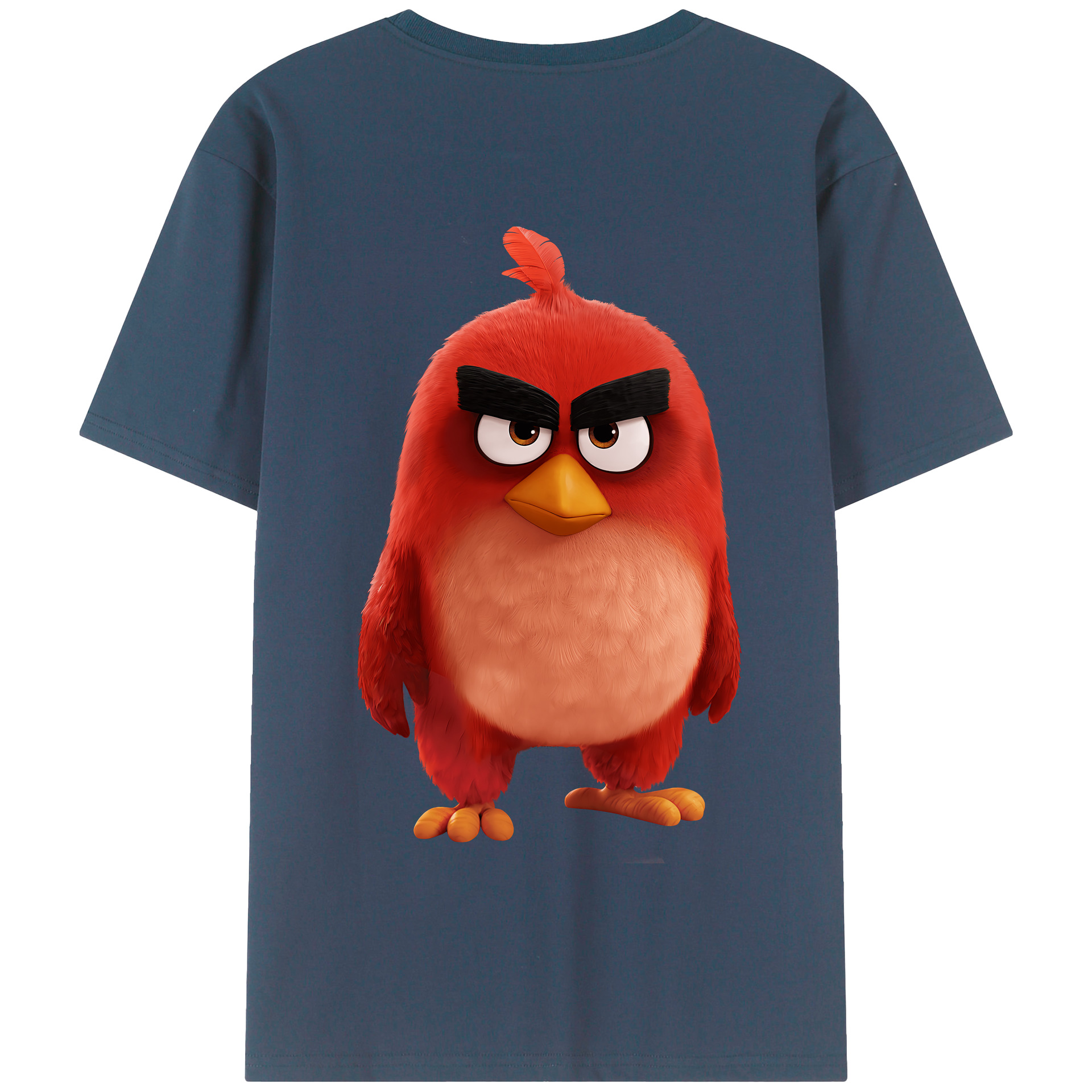（画像用） Angry Birds アングリーバード 綿100％半袖Tシャツ（背面プリント）