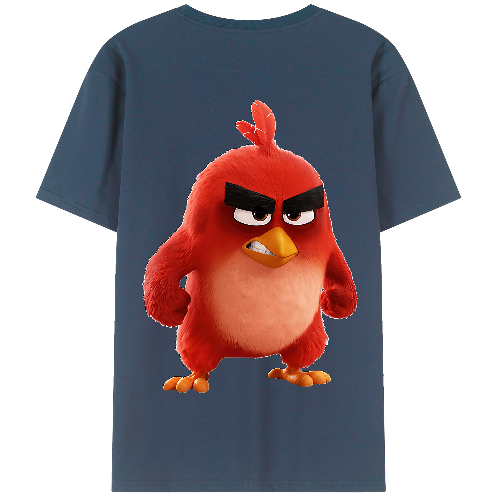 （画像用） Angry Birds アングリーバード 綿100％半袖Tシャツ（背面プリント）
