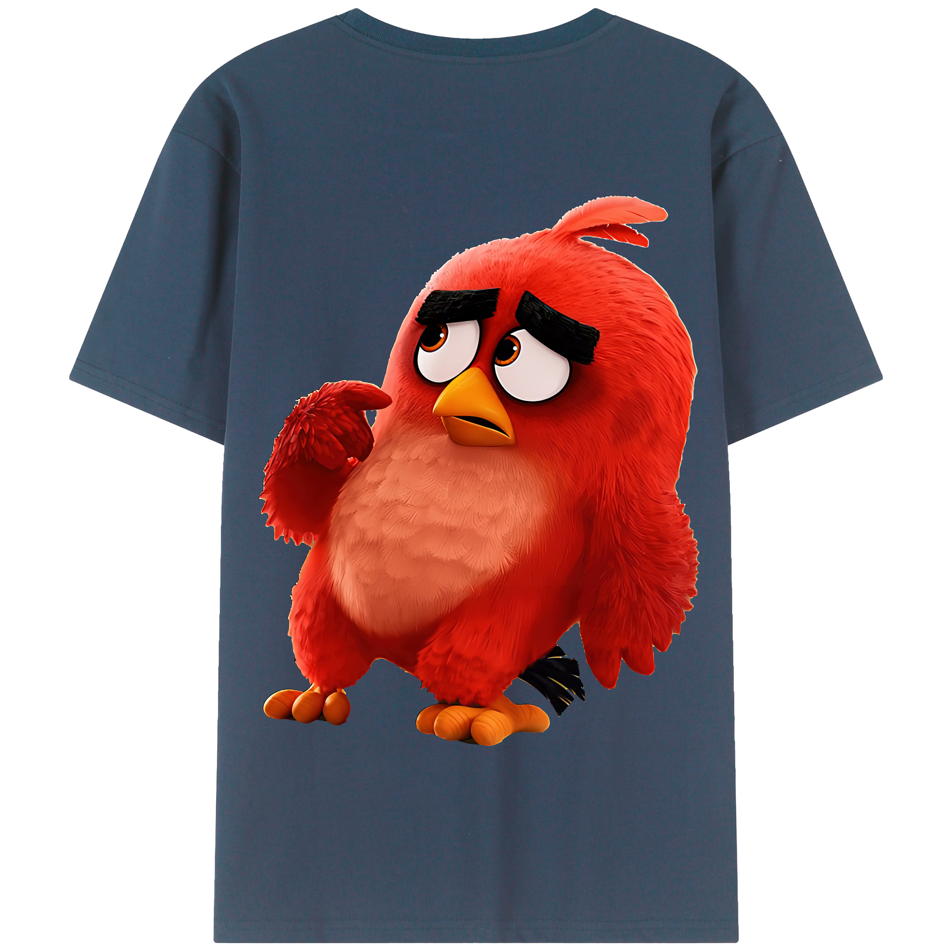 （画像用） Angry Birds アングリーバード 綿100％半袖Tシャツ（背面プリント）