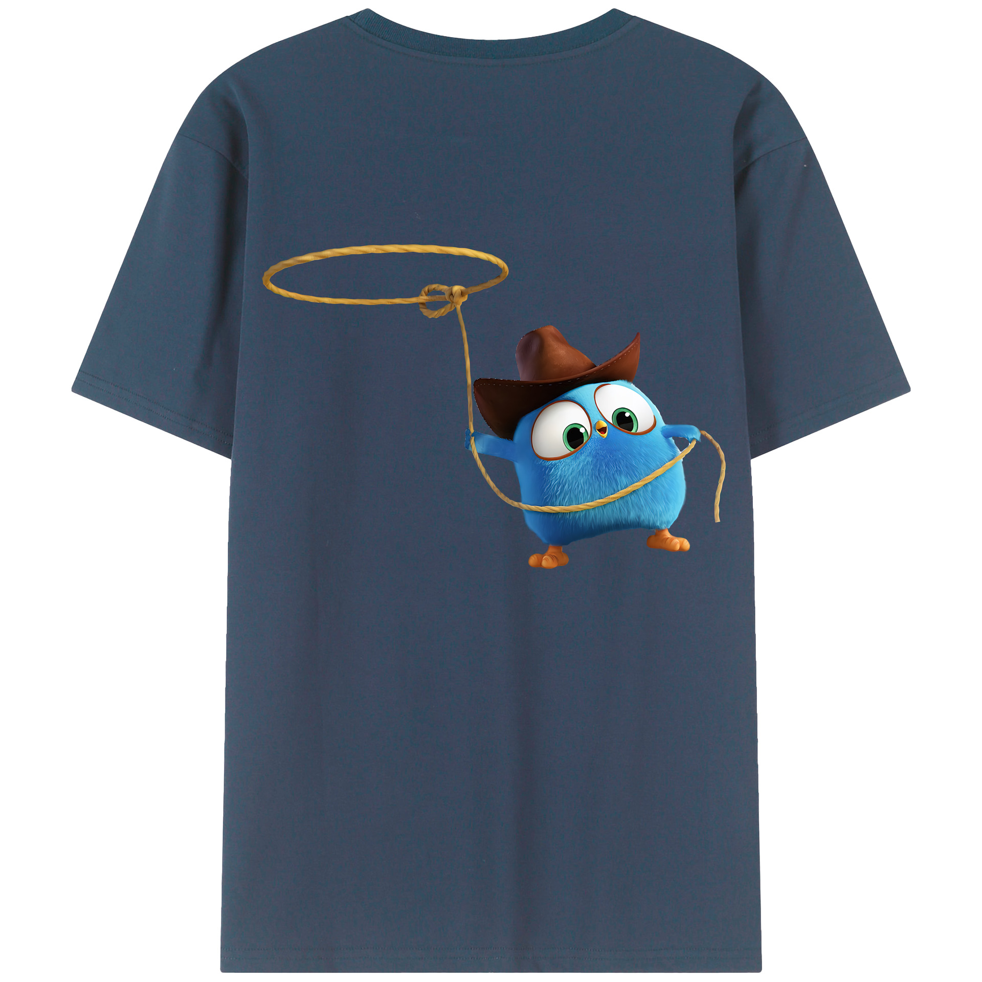 （画像用） Angry Birds アングリーバード 綿100％半袖Tシャツ（背面プリント）