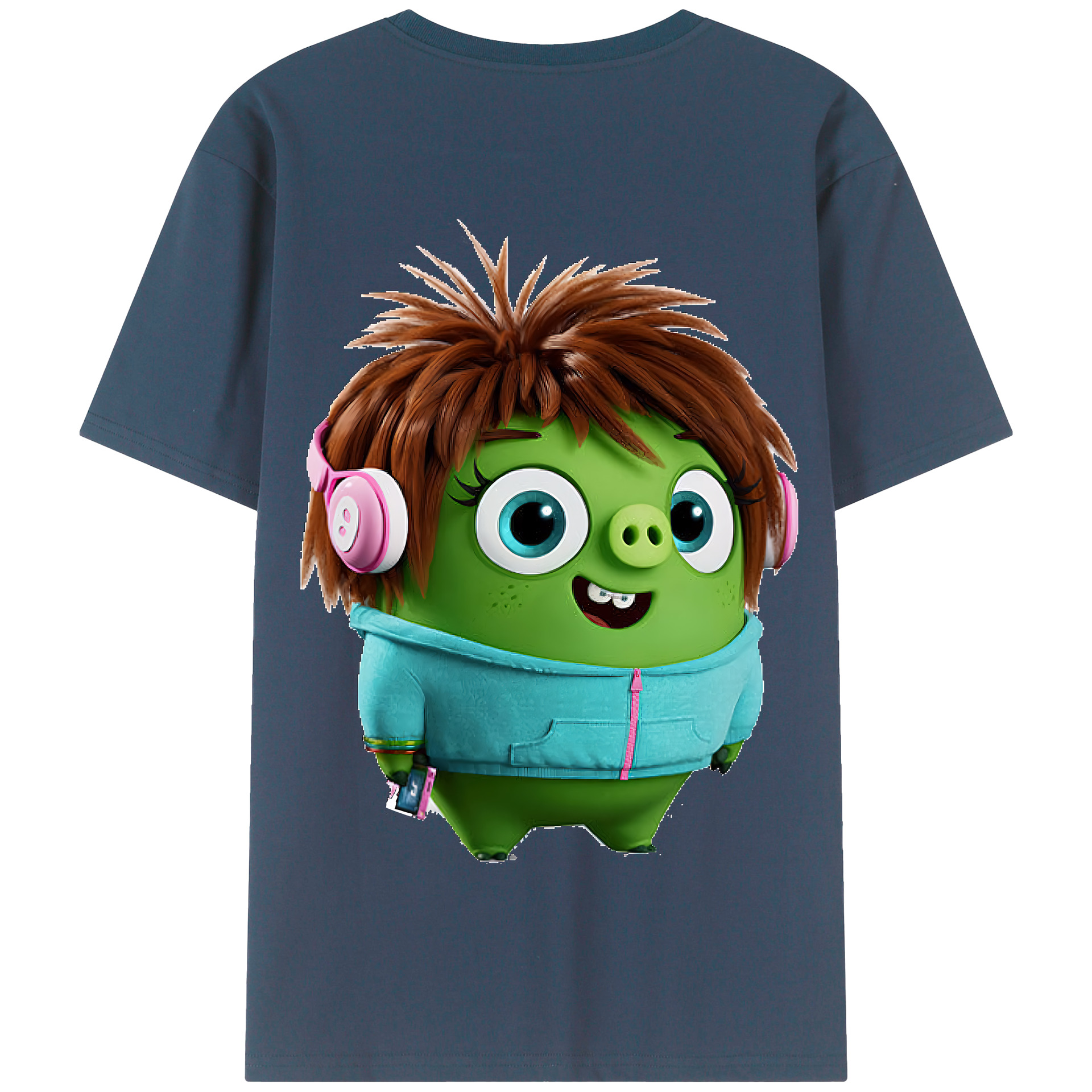 （画像用） Angry Birds アングリーバード 綿100％半袖Tシャツ（背面プリント）