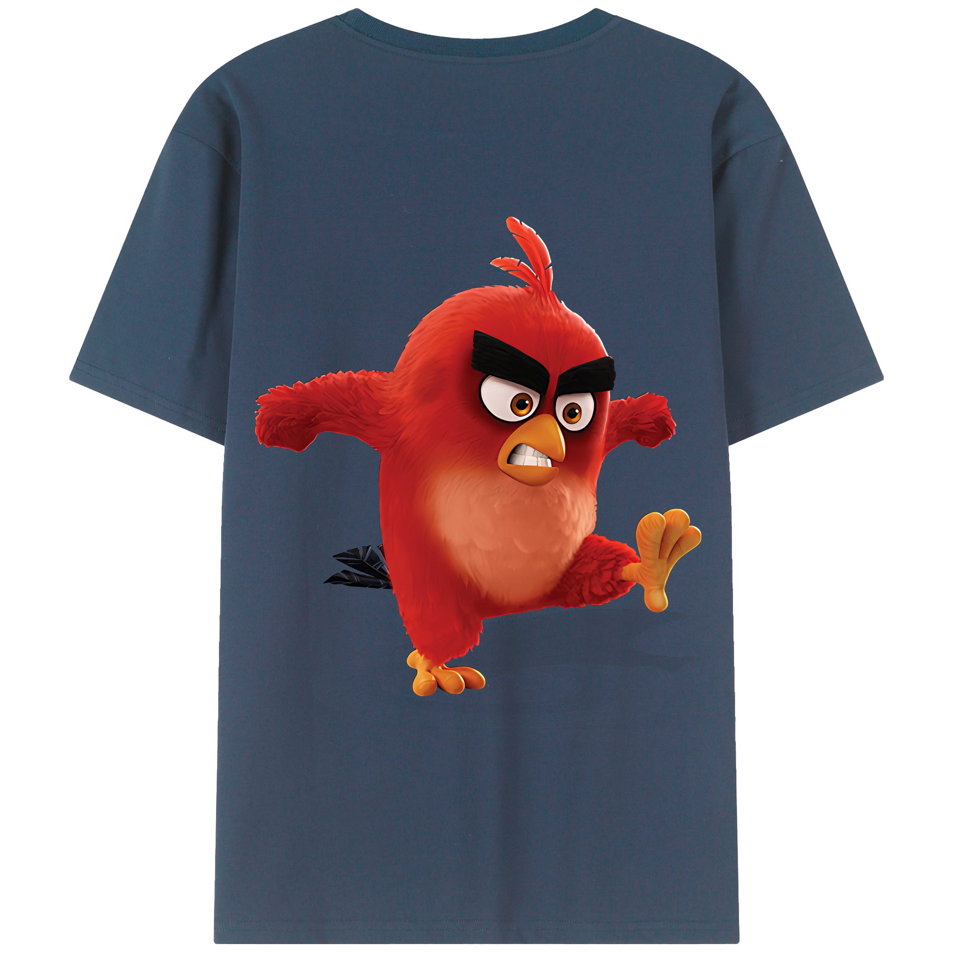 （画像用） Angry Birds アングリーバード 綿100％半袖Tシャツ（背面プリント）