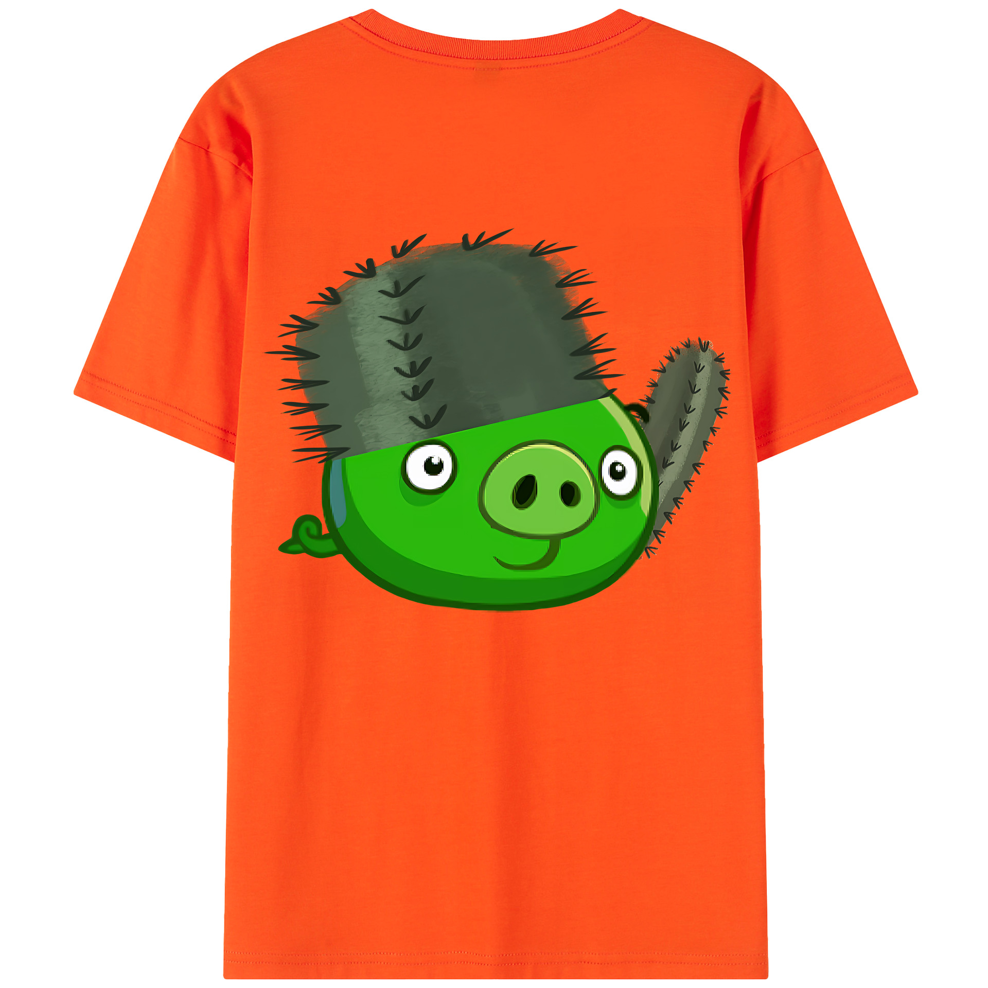 （画像用） Angry Birds アングリーバード 綿100％半袖Tシャツ（背面プリント）