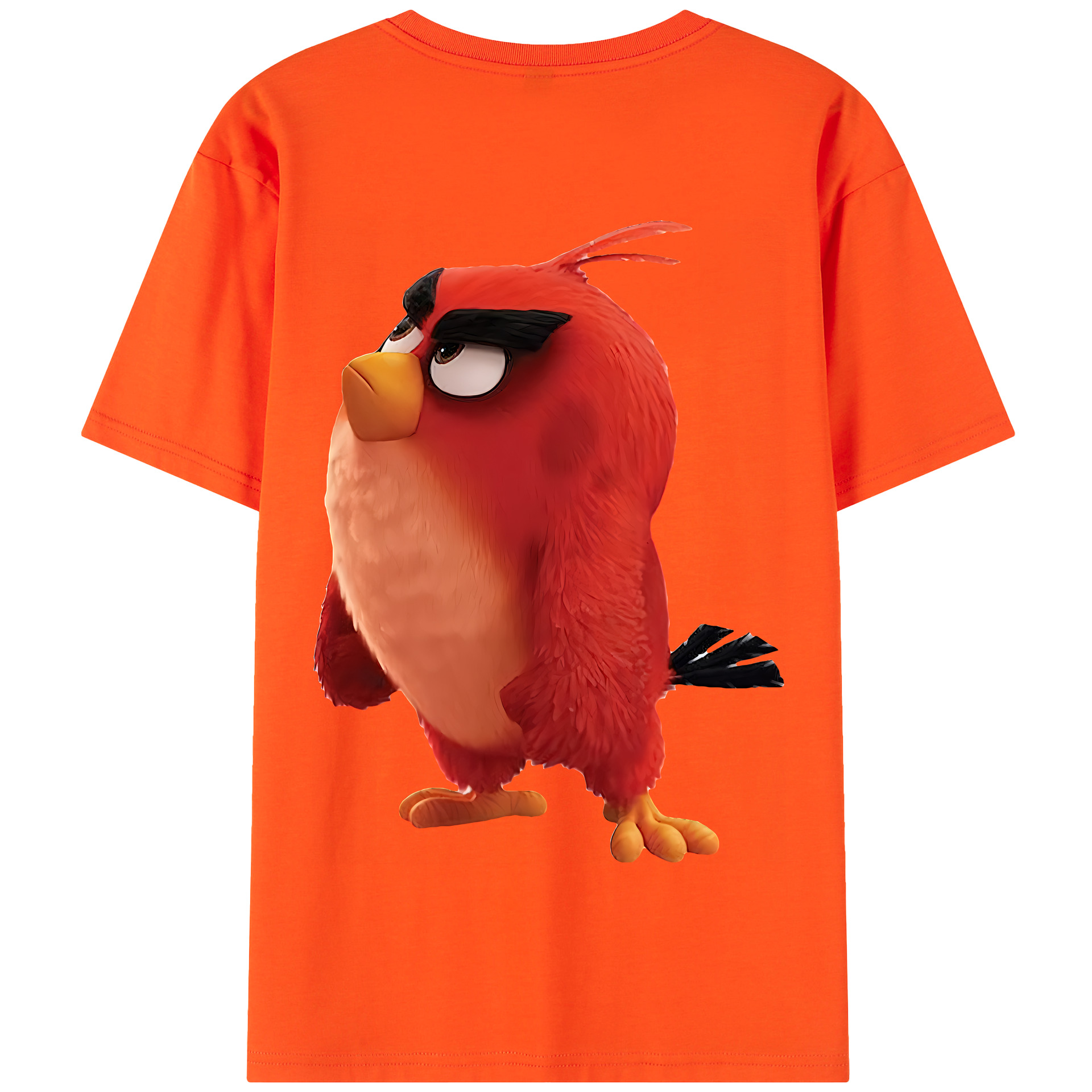 （画像用） Angry Birds アングリーバード 綿100％半袖Tシャツ（背面プリント）