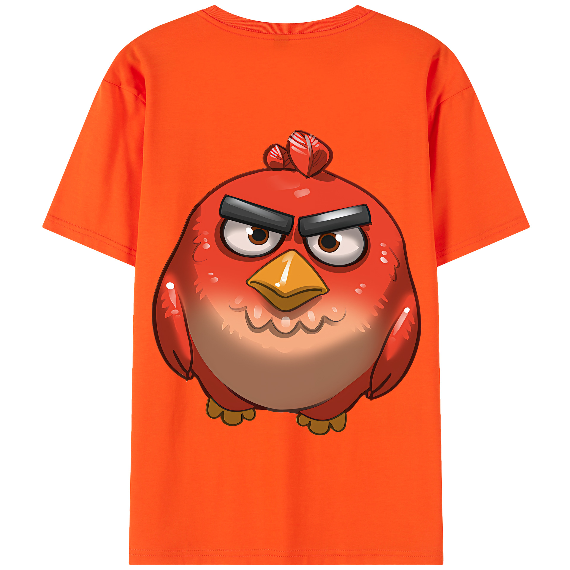 （画像用） Angry Birds アングリーバード 綿100％半袖Tシャツ（背面プリント）