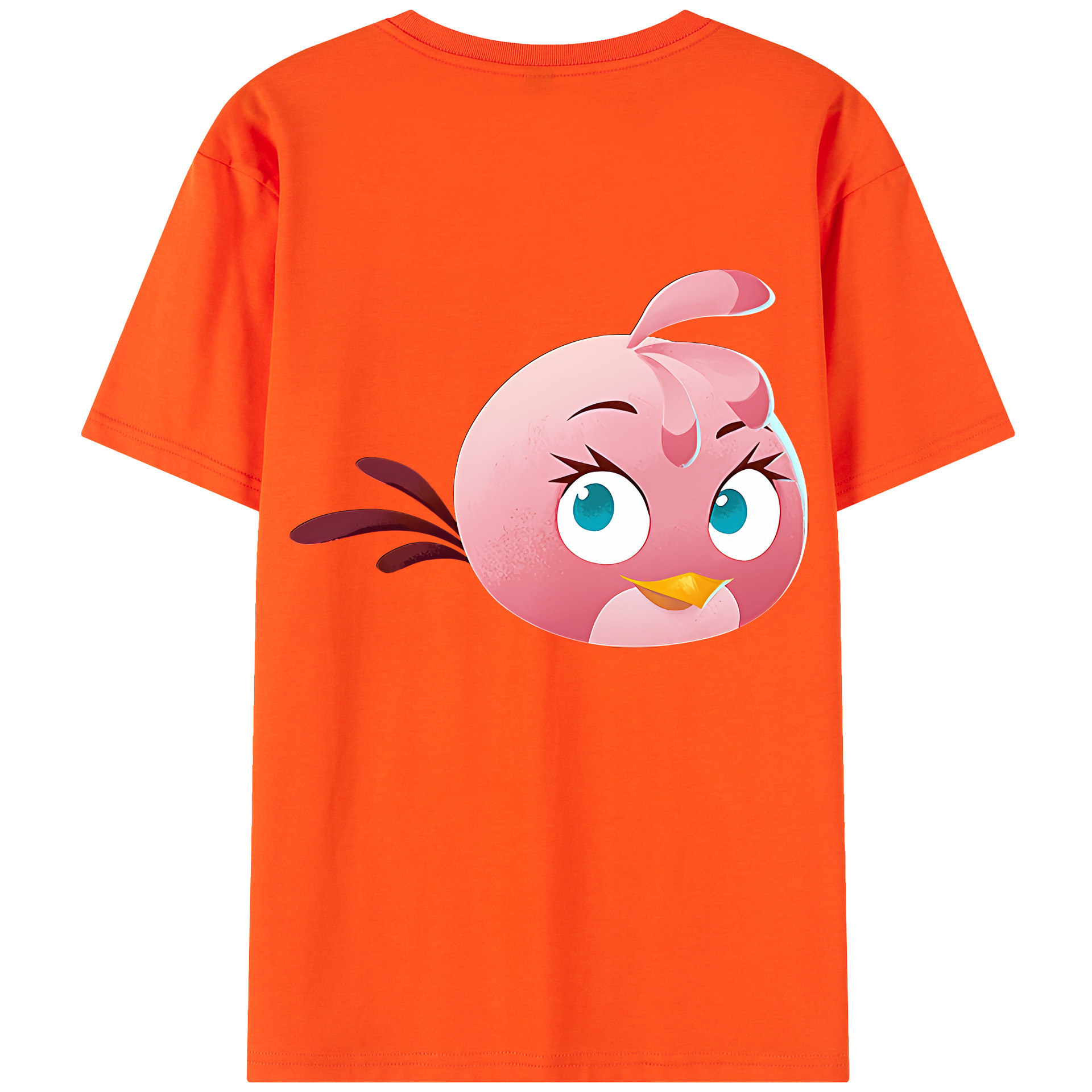 （画像用） Angry Birds アングリーバード 綿100％半袖Tシャツ（背面プリント）