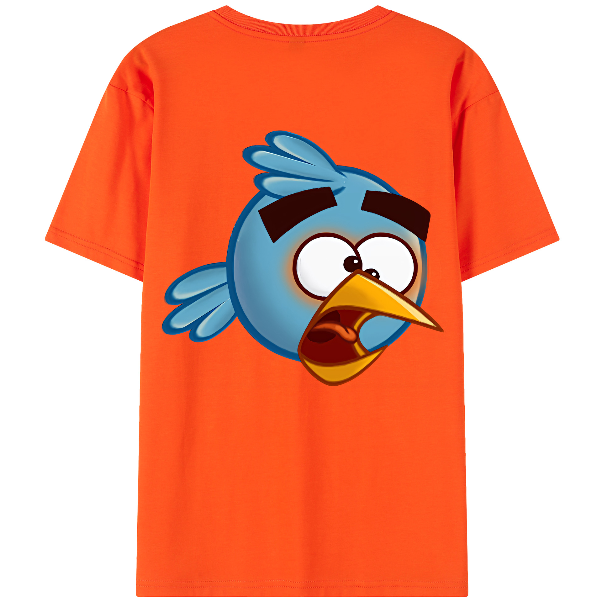 （画像用） Angry Birds アングリーバード 綿100％半袖Tシャツ（背面プリント）